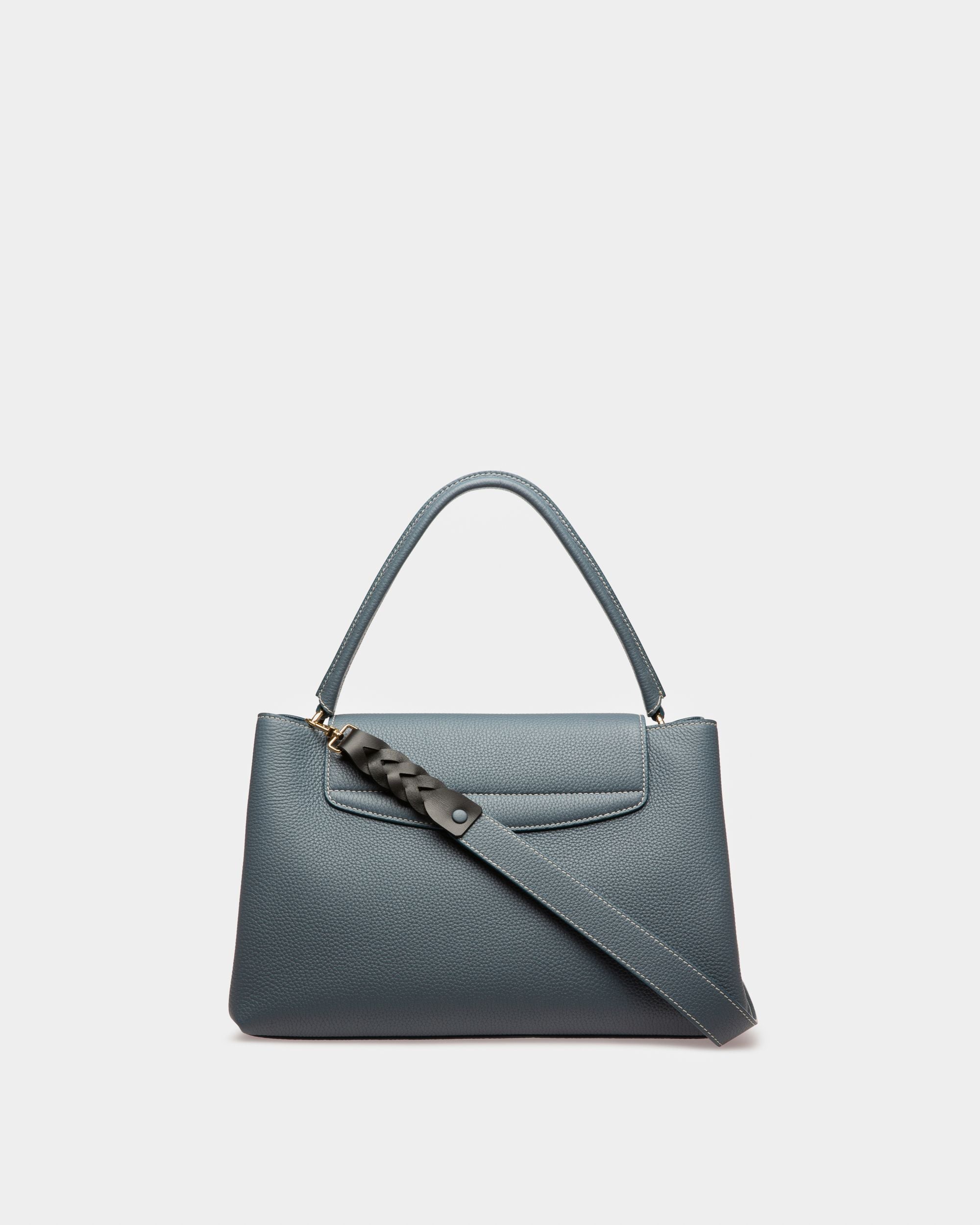 Layka Henkeltasche Aus Blauem Leder - Damen - Bally - 02