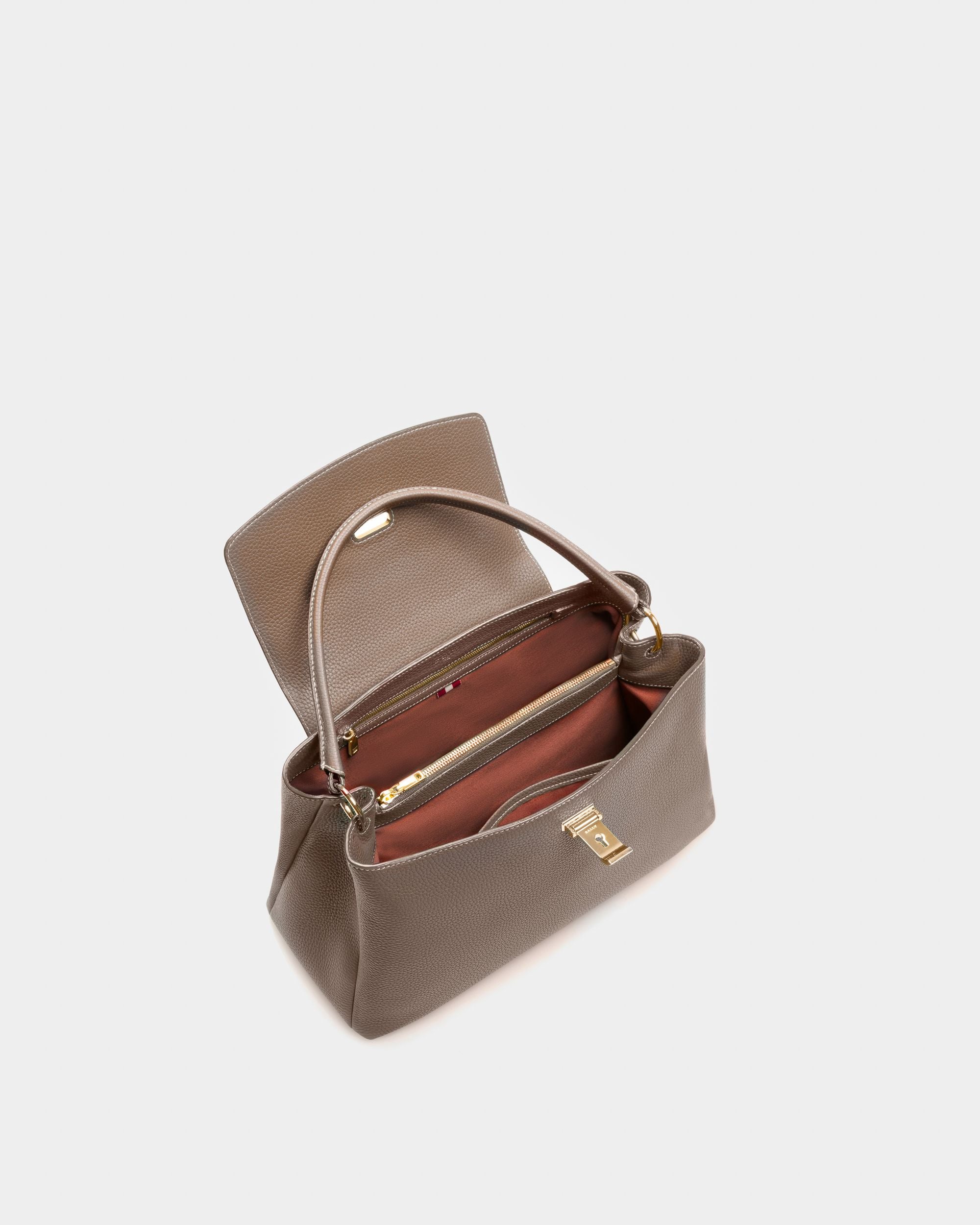 Layka Henkeltasche Aus Hellbraun Leder - Damen - Bally - 05