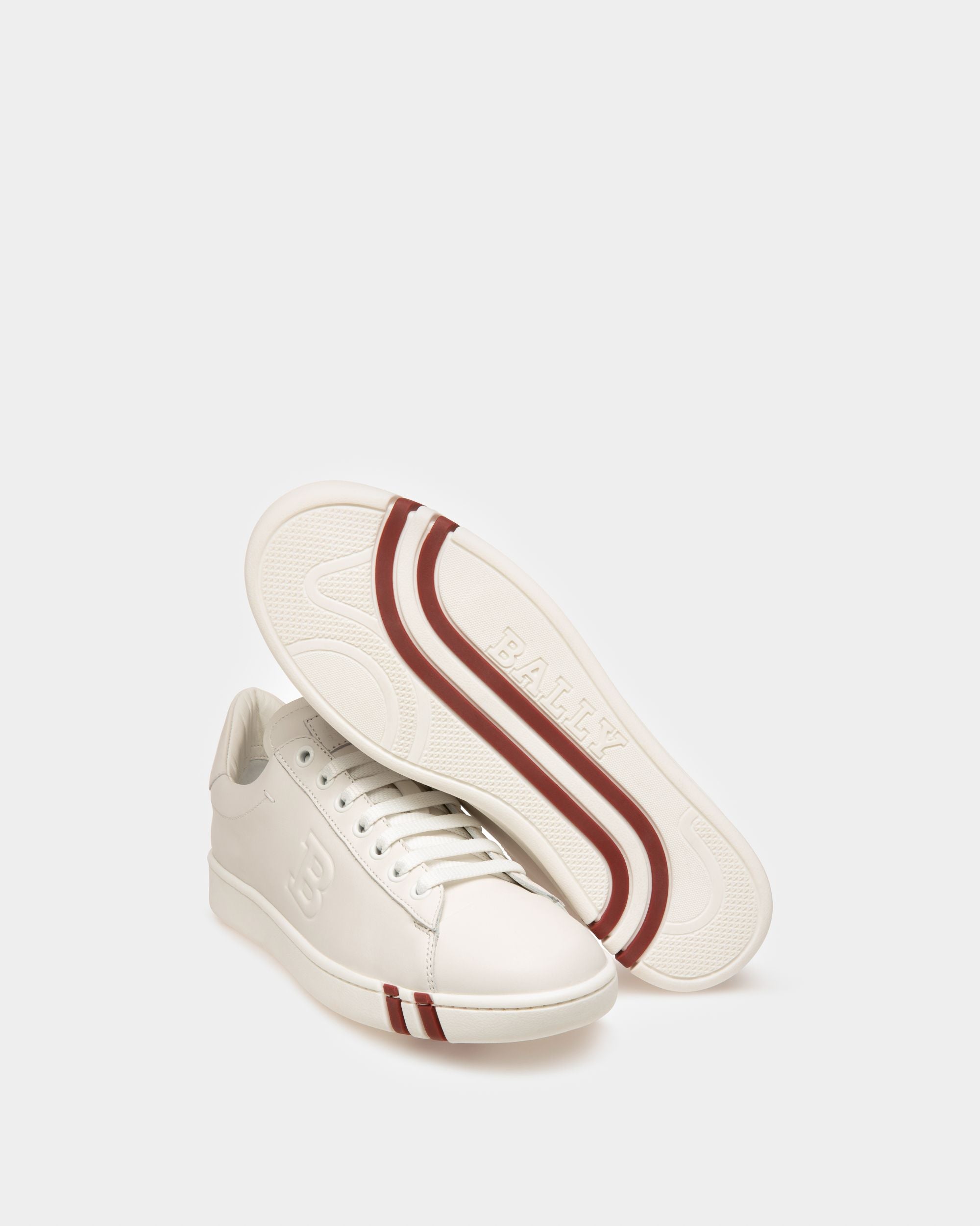 Wivian Sneaker Aus Weissem Leder - Damen - Bally - 05