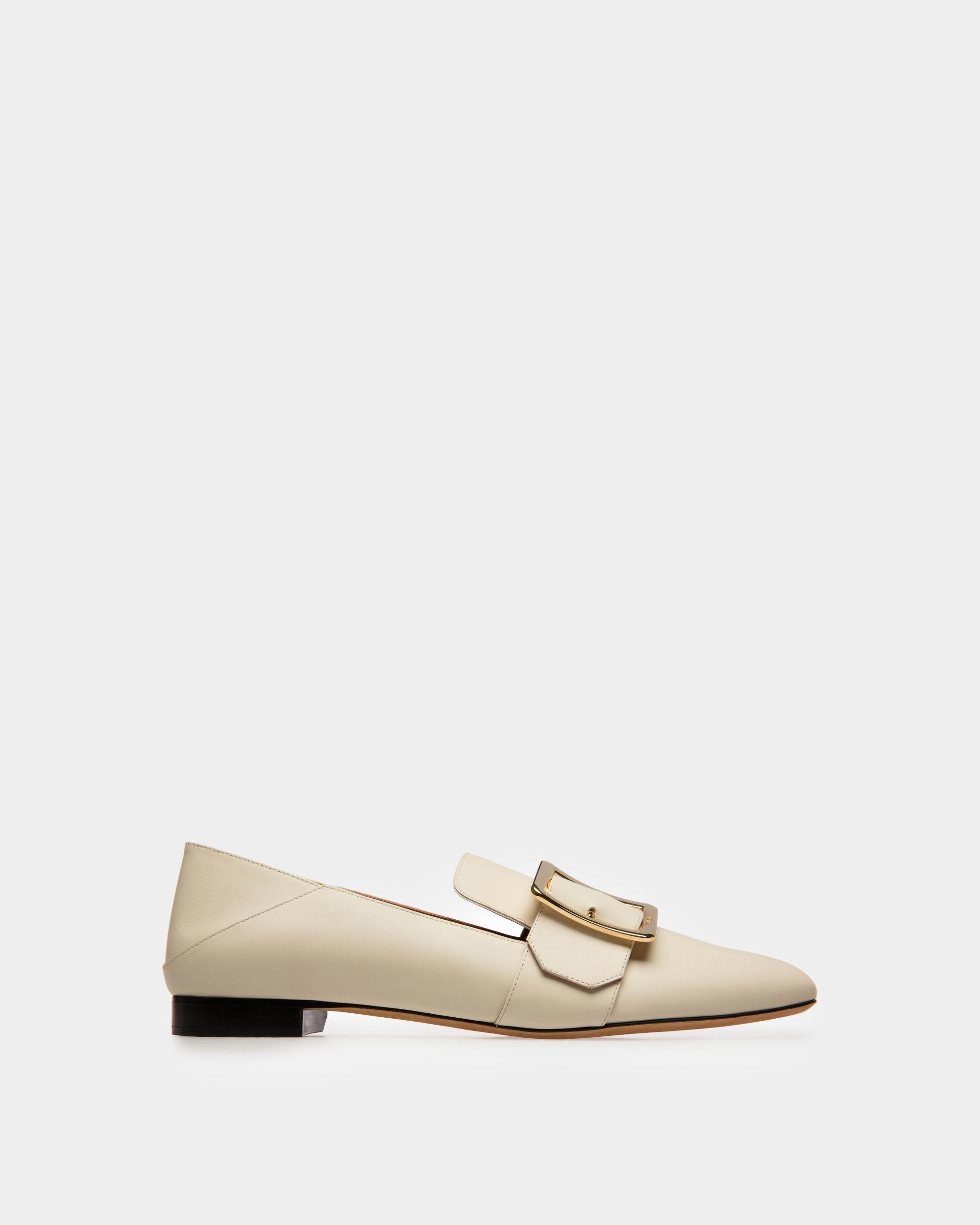 Janelle Damenslipper Aus Kalbsleder In Bone - Damen - Bally - 01