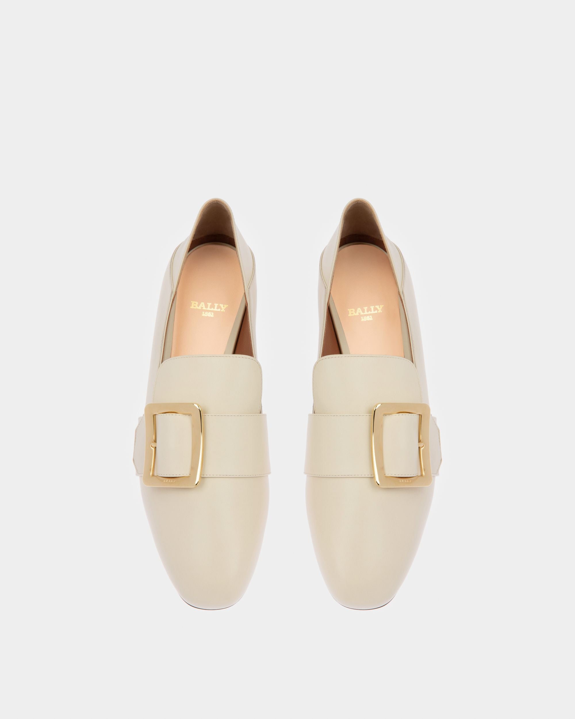 Janelle Damenslipper Aus Kalbsleder In Bone - Damen - Bally - 02