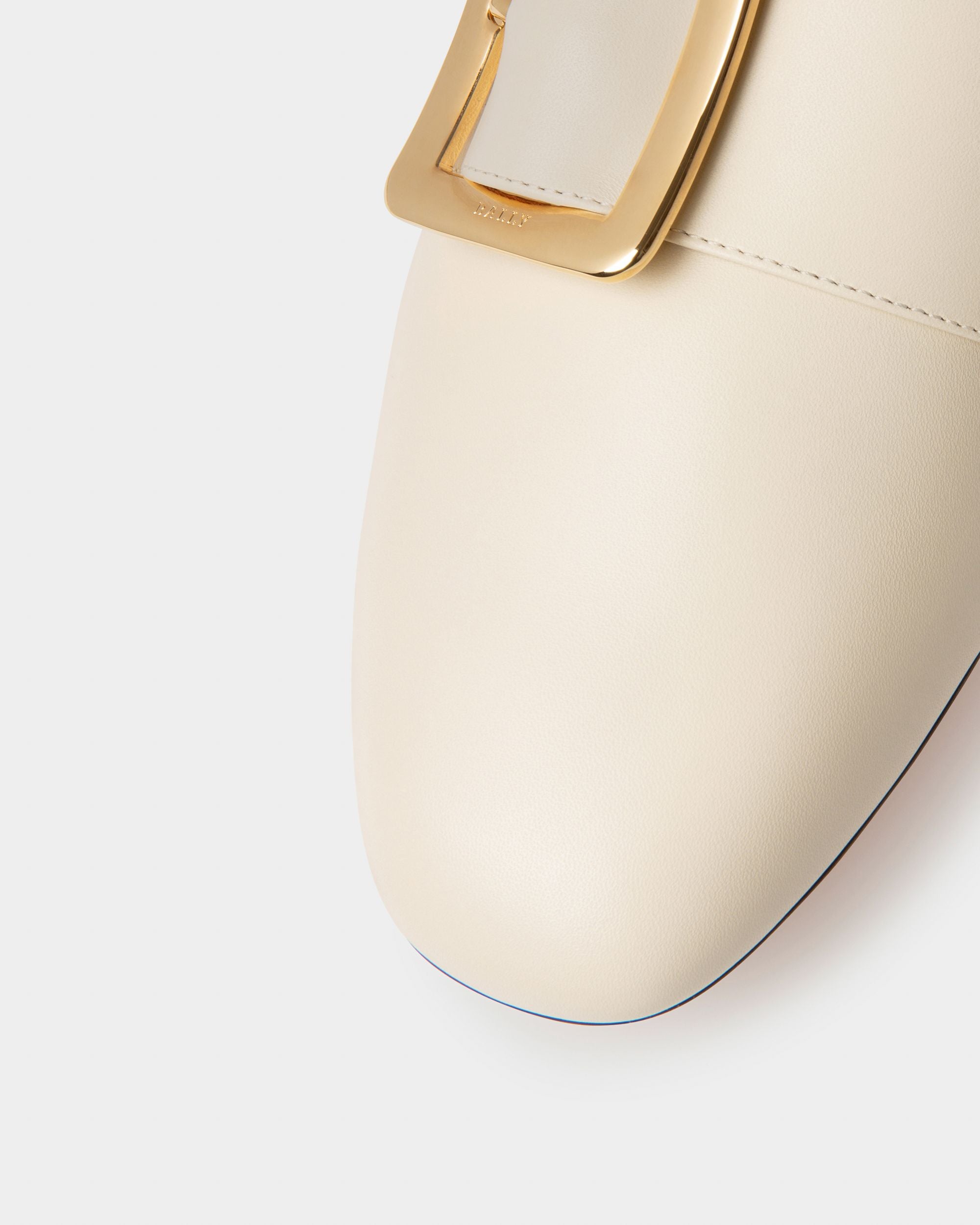 Janelle Damenslipper Aus Kalbsleder In Bone - Damen - Bally - 04