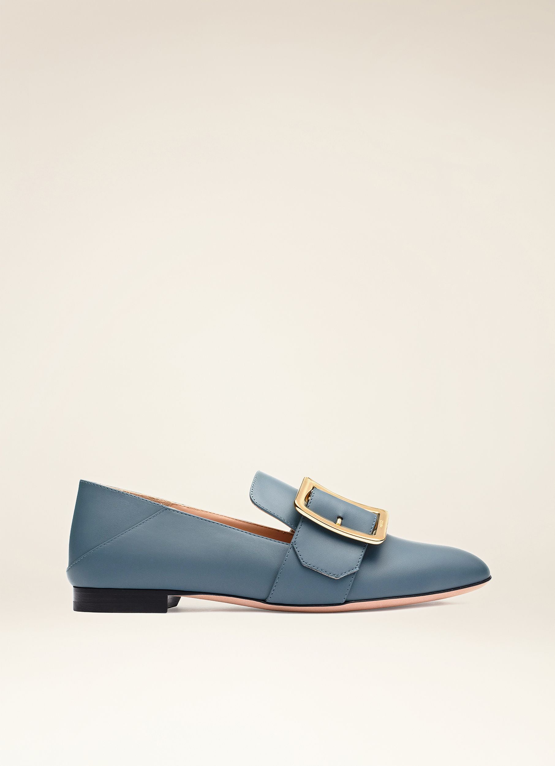 Janelle Loafer Aus Blauem Leder - Damen - Bally - 01