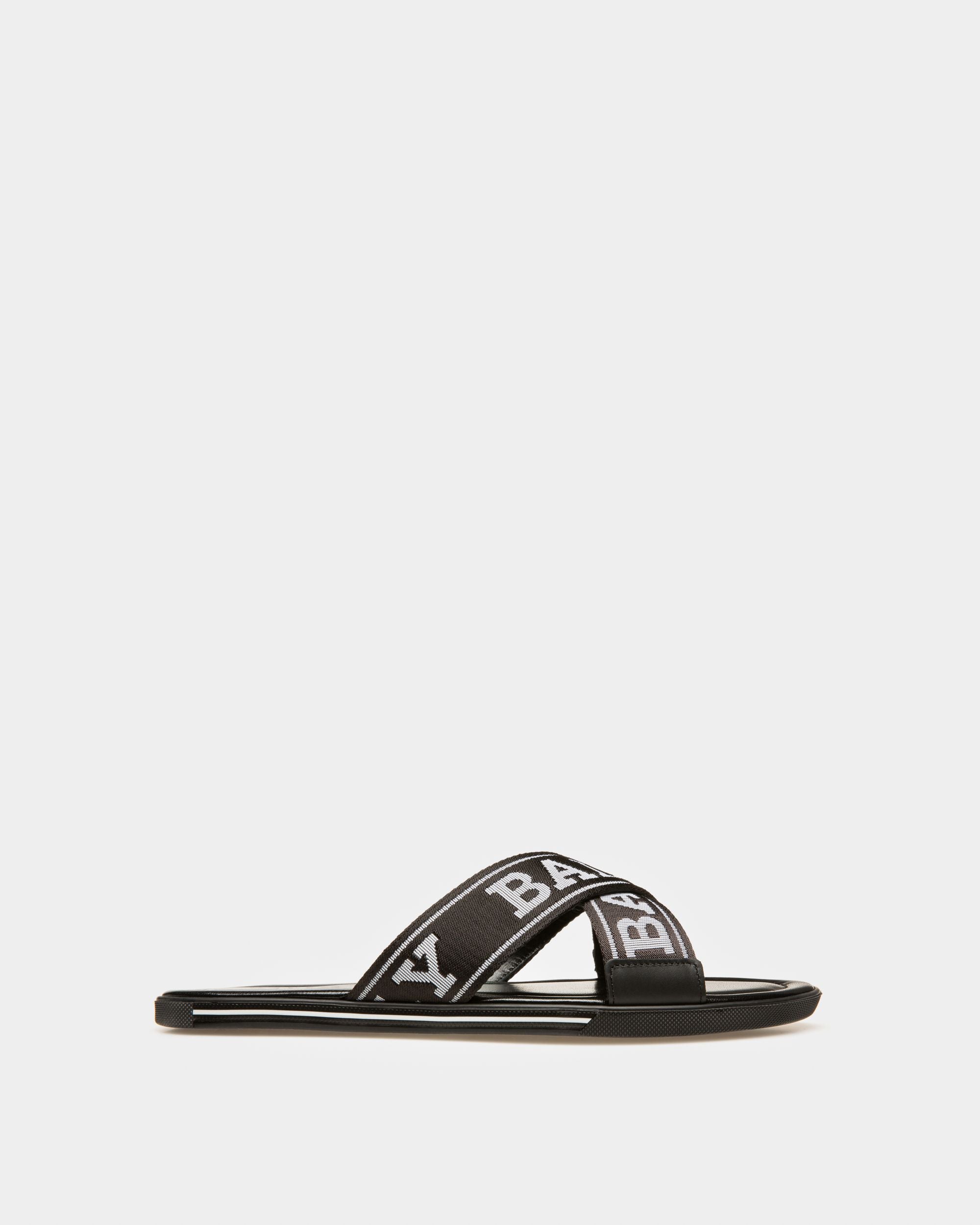 Bonks Schwarze Sandalen Aus Stoff Und Leder - Herren - Bally - 01