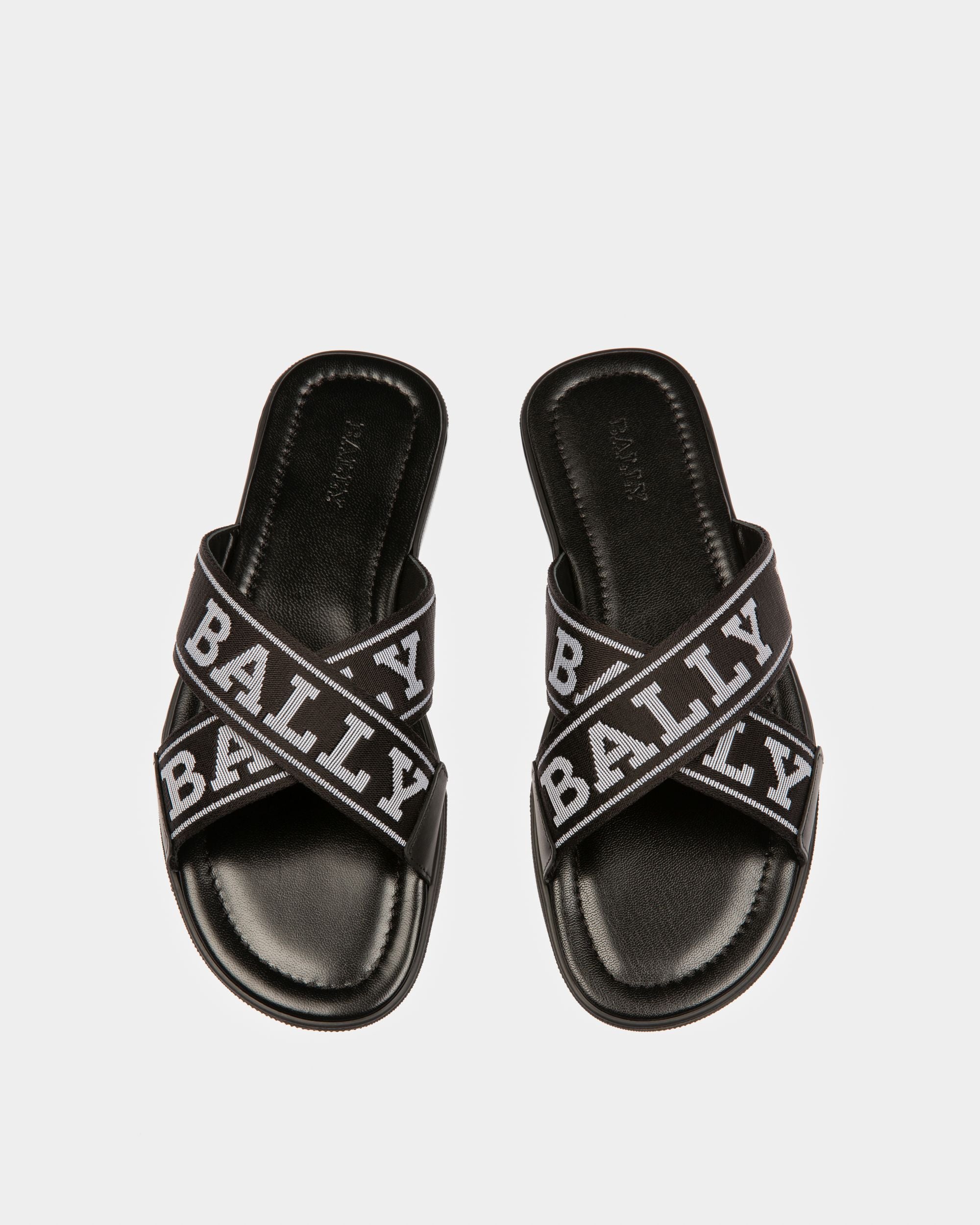 Bonks Schwarze Sandalen Aus Stoff Und Leder - Herren - Bally - 02
