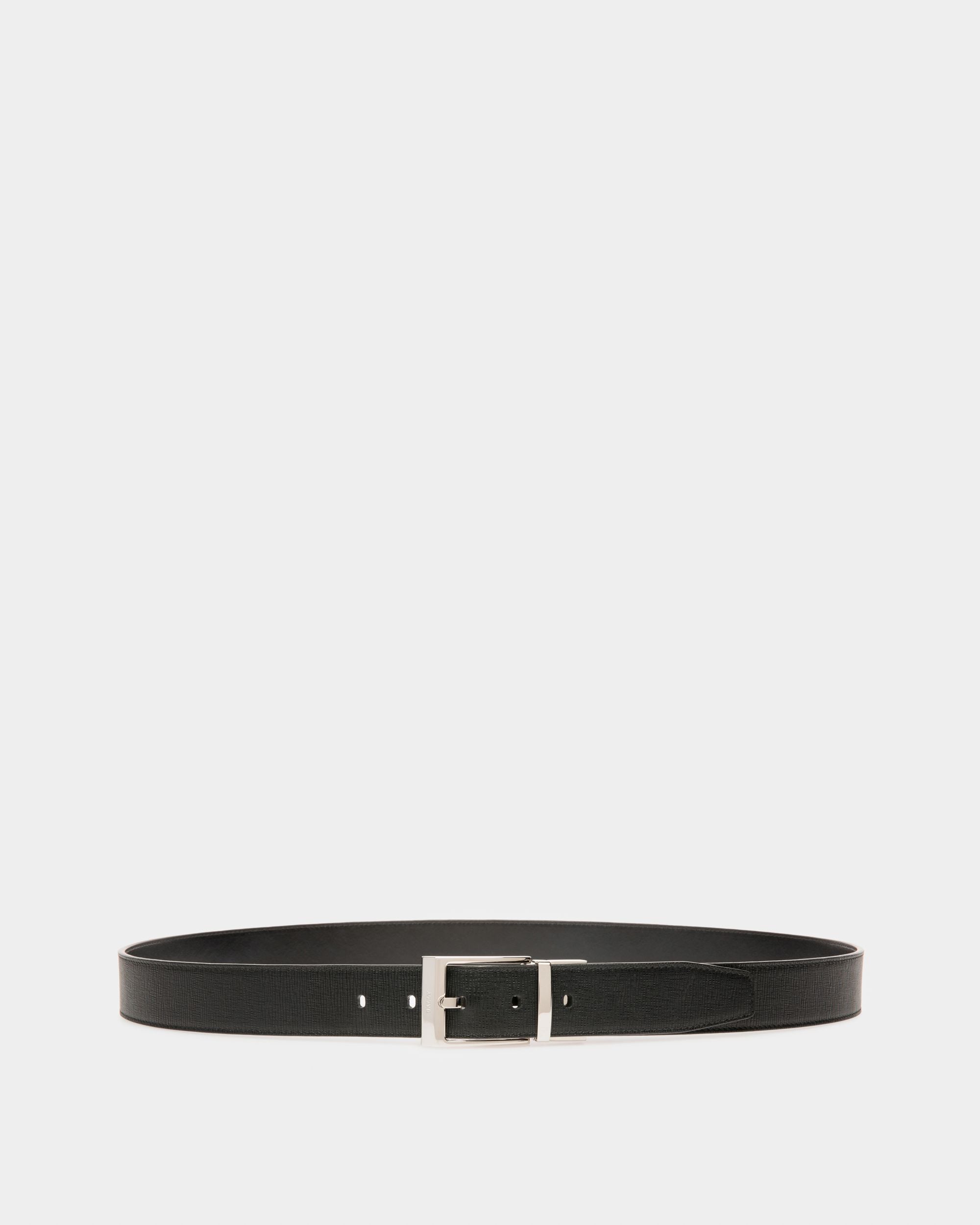 Shiff 35 Mm Breiter Gürtel Aus Schwarzem Leder - Herren - Bally - 01