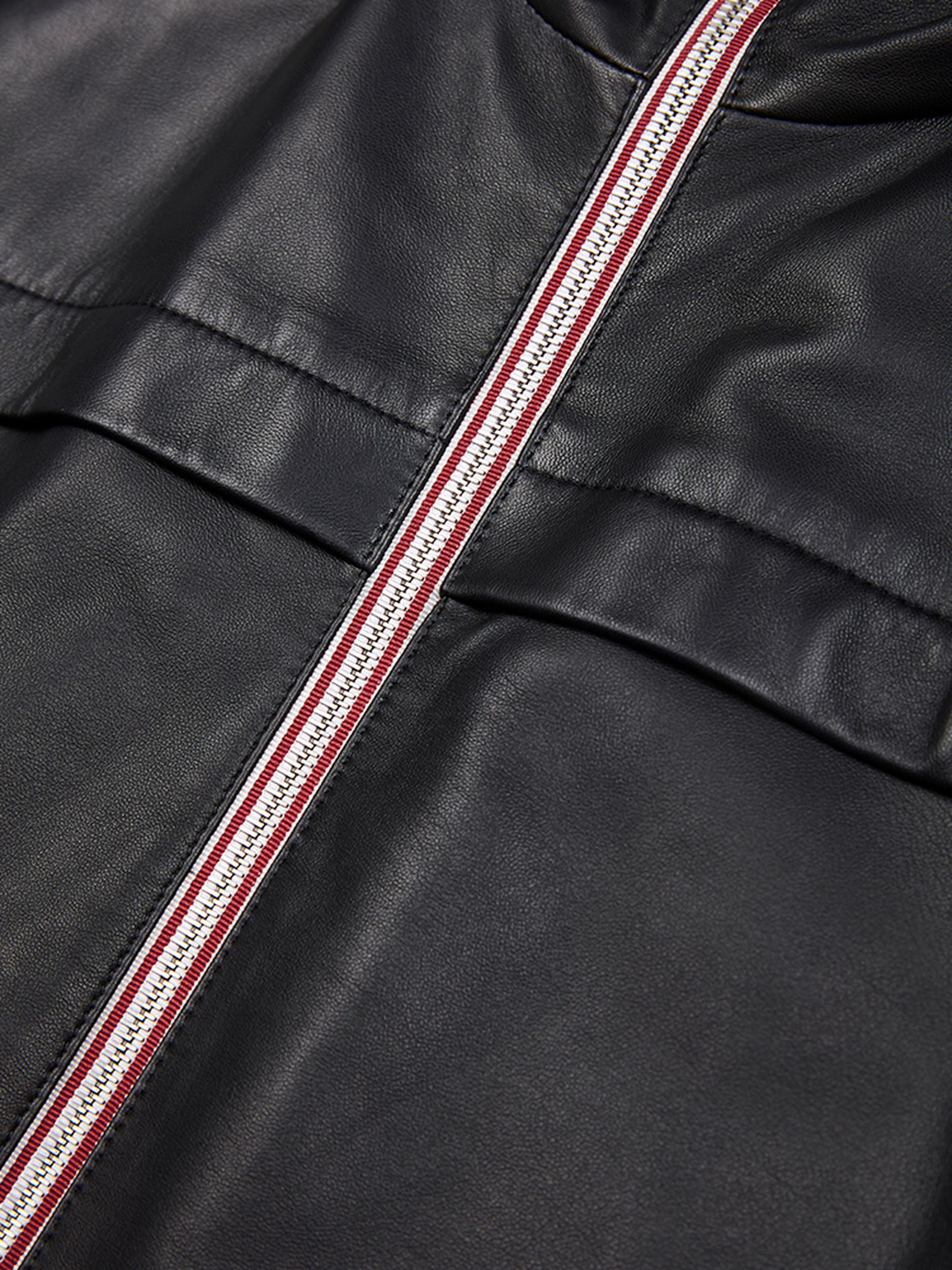 Men's Black Casual Leather Jacket - Herren - Bally - 04