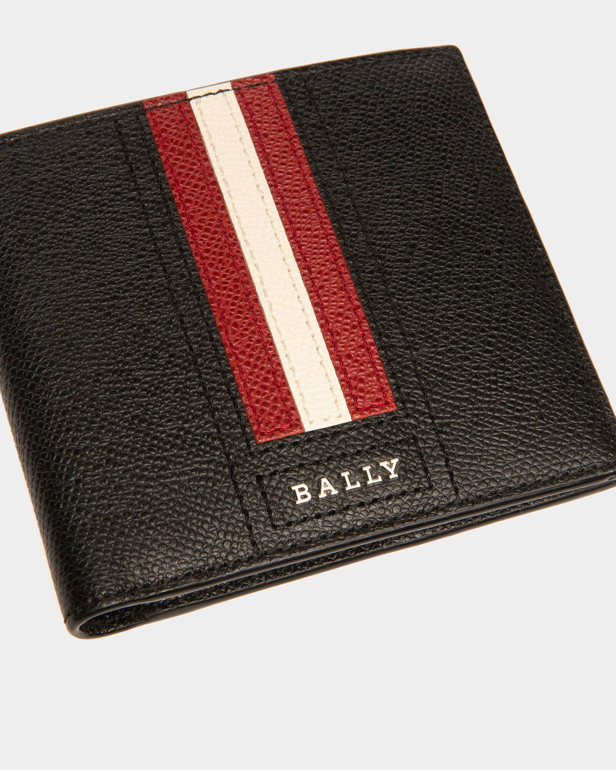 Lettering Geldbörse Aus Geprägtem Leder In Schwarz - Herren - Bally - 04
