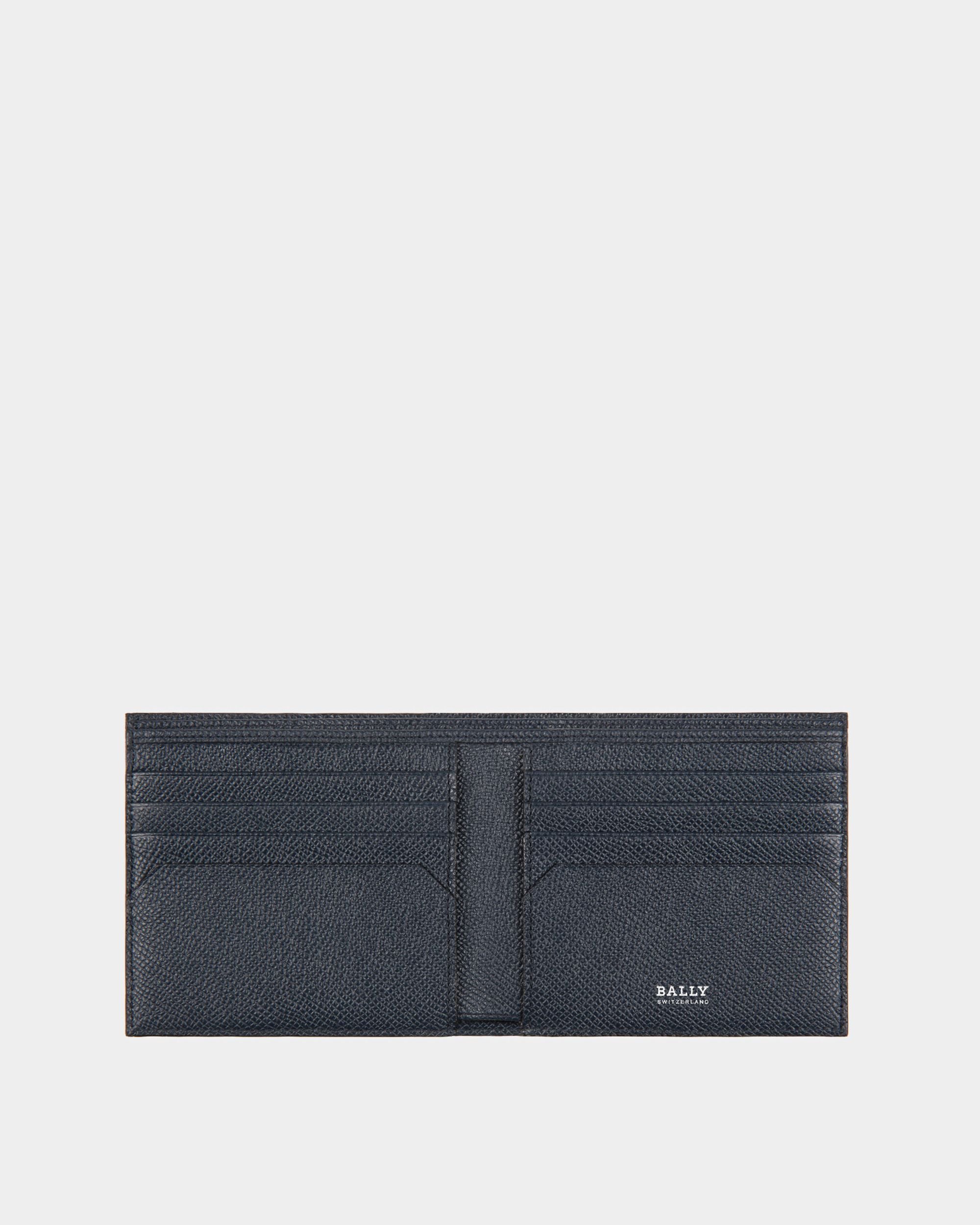 Geldbörse aus blauem Leder mit Schriftzug - Herren - Bally - 03