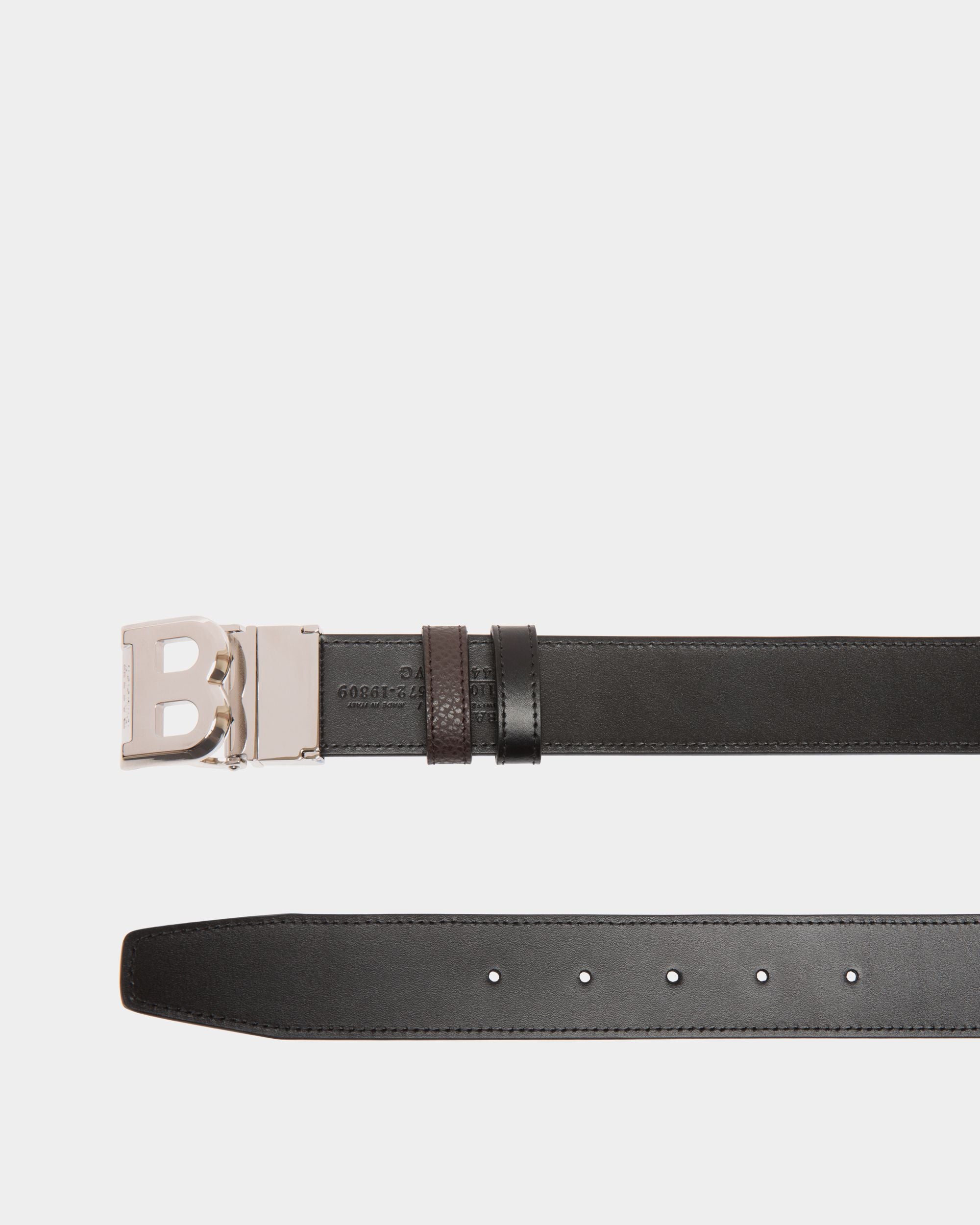 Adjustable-Reversible Belt In Brown Leather - Herren - Bally - 02