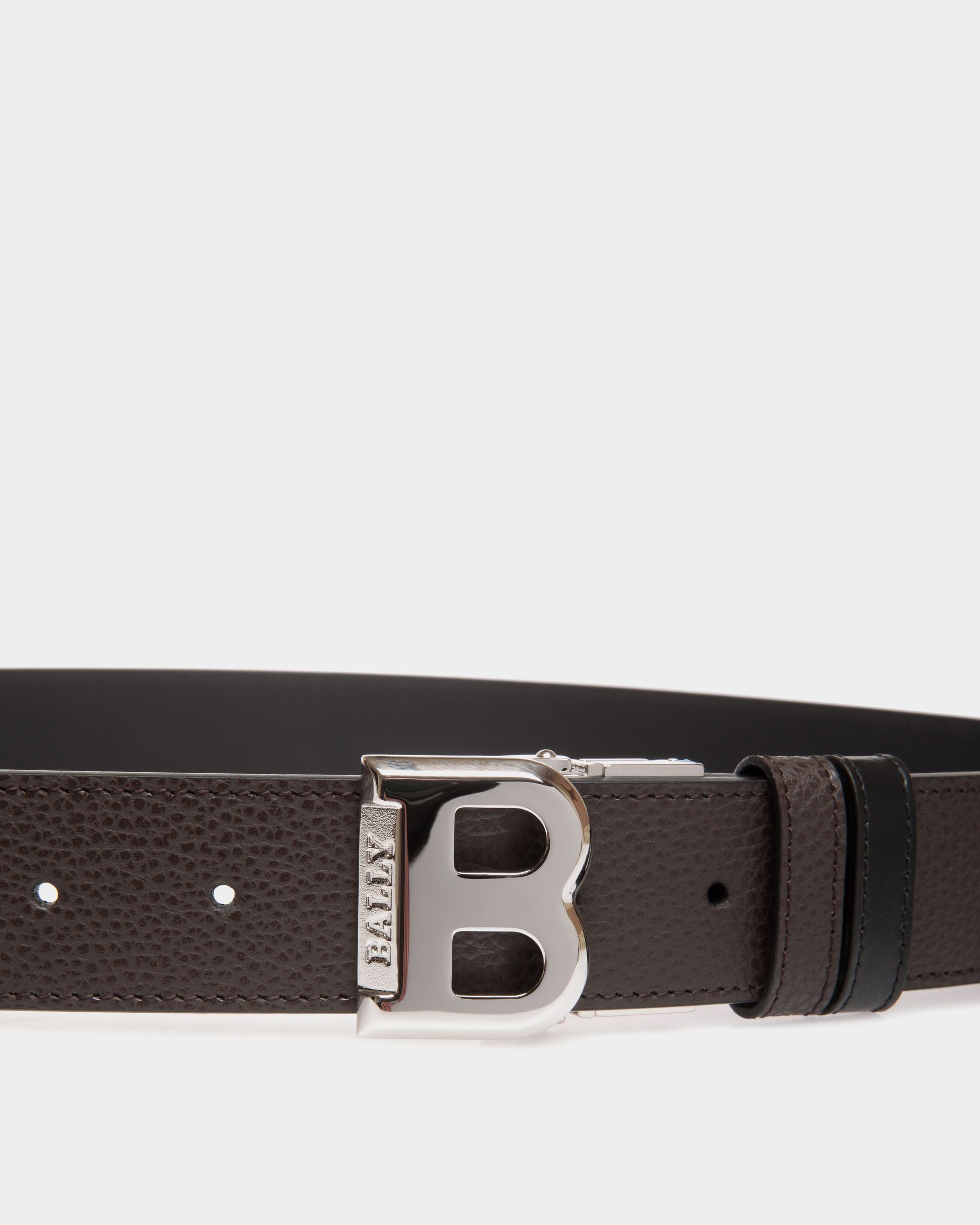 Adjustable-Reversible Belt In Brown Leather - Herren - Bally - 03