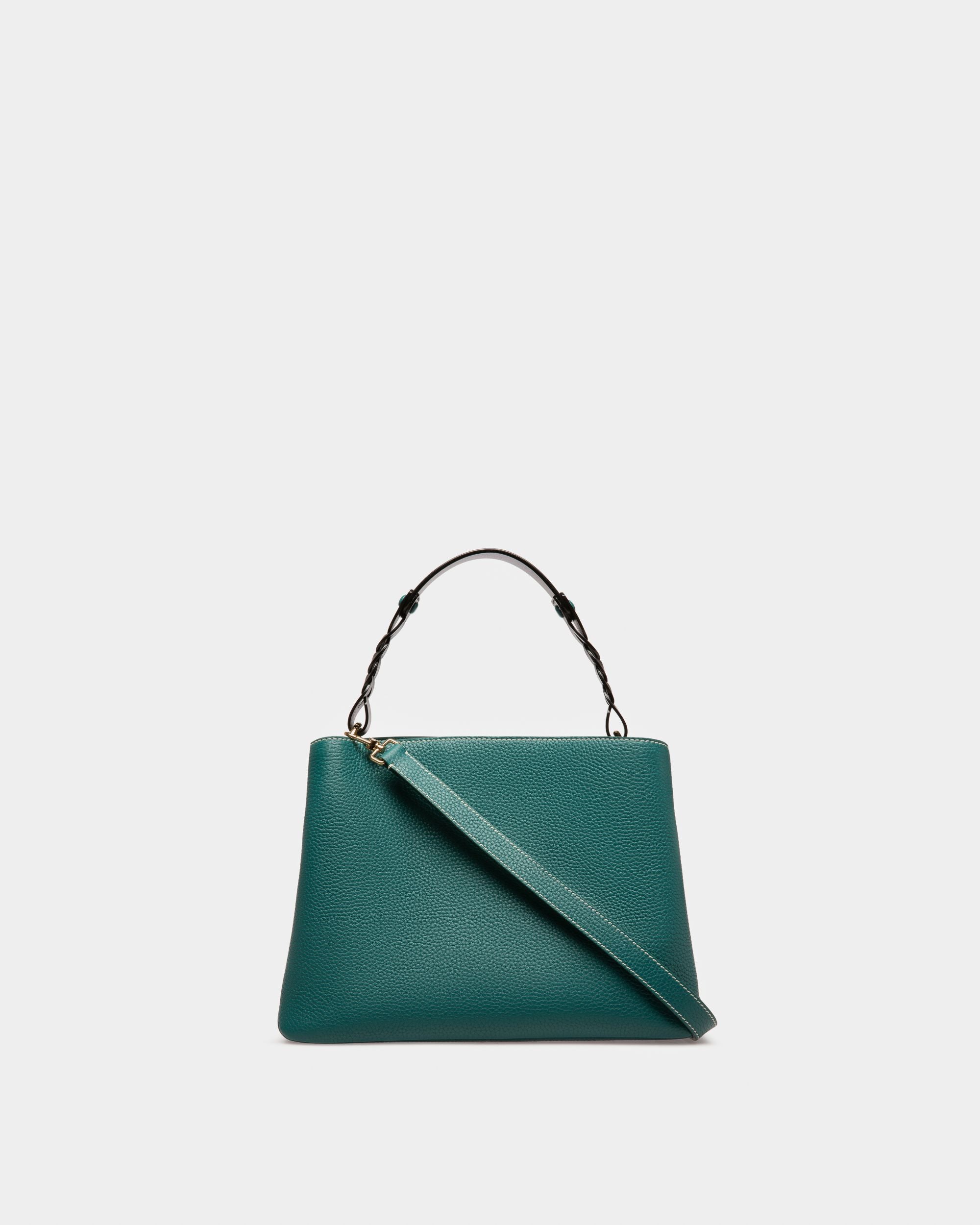 Lucyle Schultertasche Aus Dunkelgrünem Leder - Damen - Bally - 03