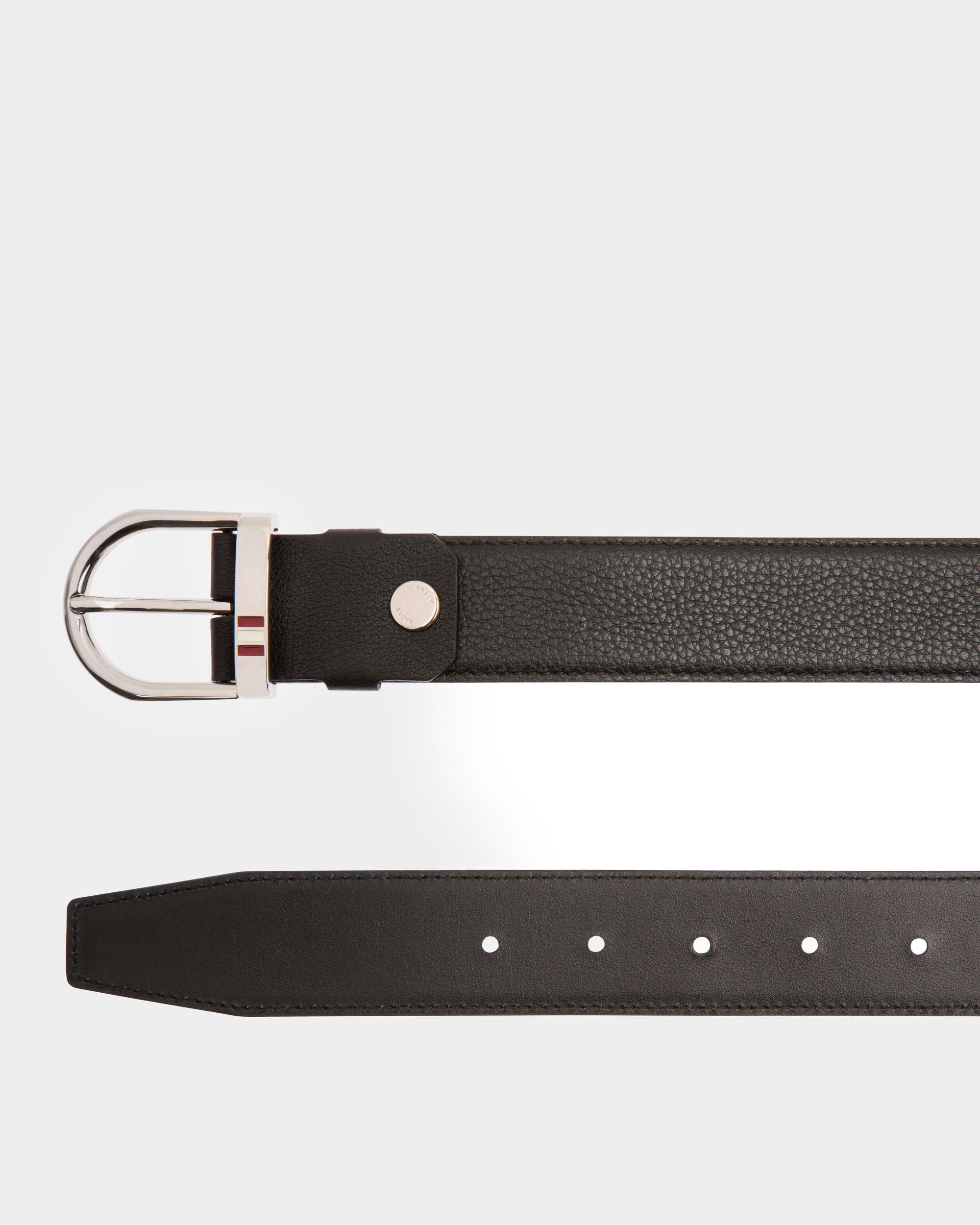 Darkon 35 Mm Breiter Gürtel Aus Schwarzem Leder - Herren - Bally - 02