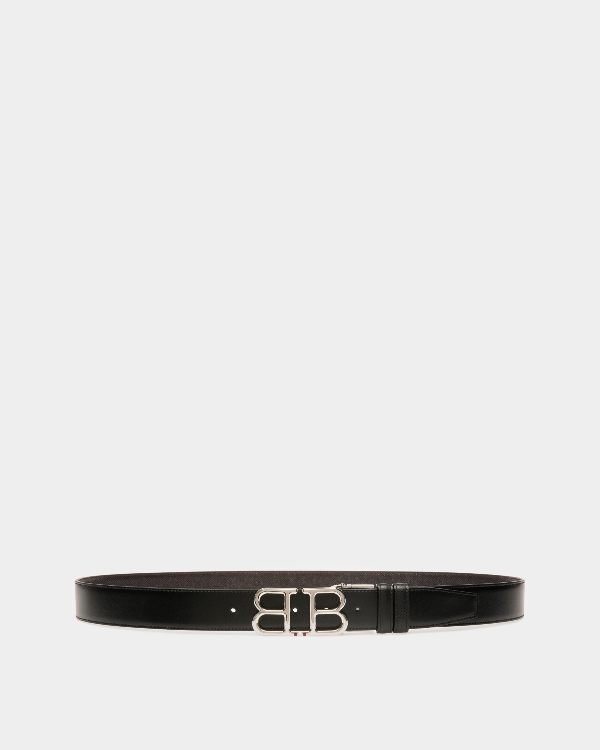 Britt 35 Mm Breiter Gürtel Aus Schwarzem Leder - Herren - Bally - 01