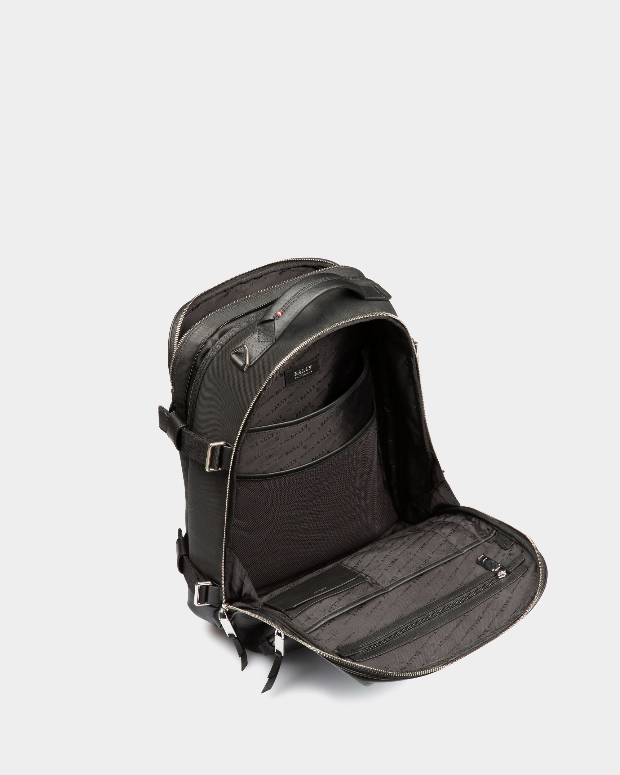 Veltan Rucksack Aus Beschichtetem Canvas Und Leder In Schwarz - Herren - Bally - 04