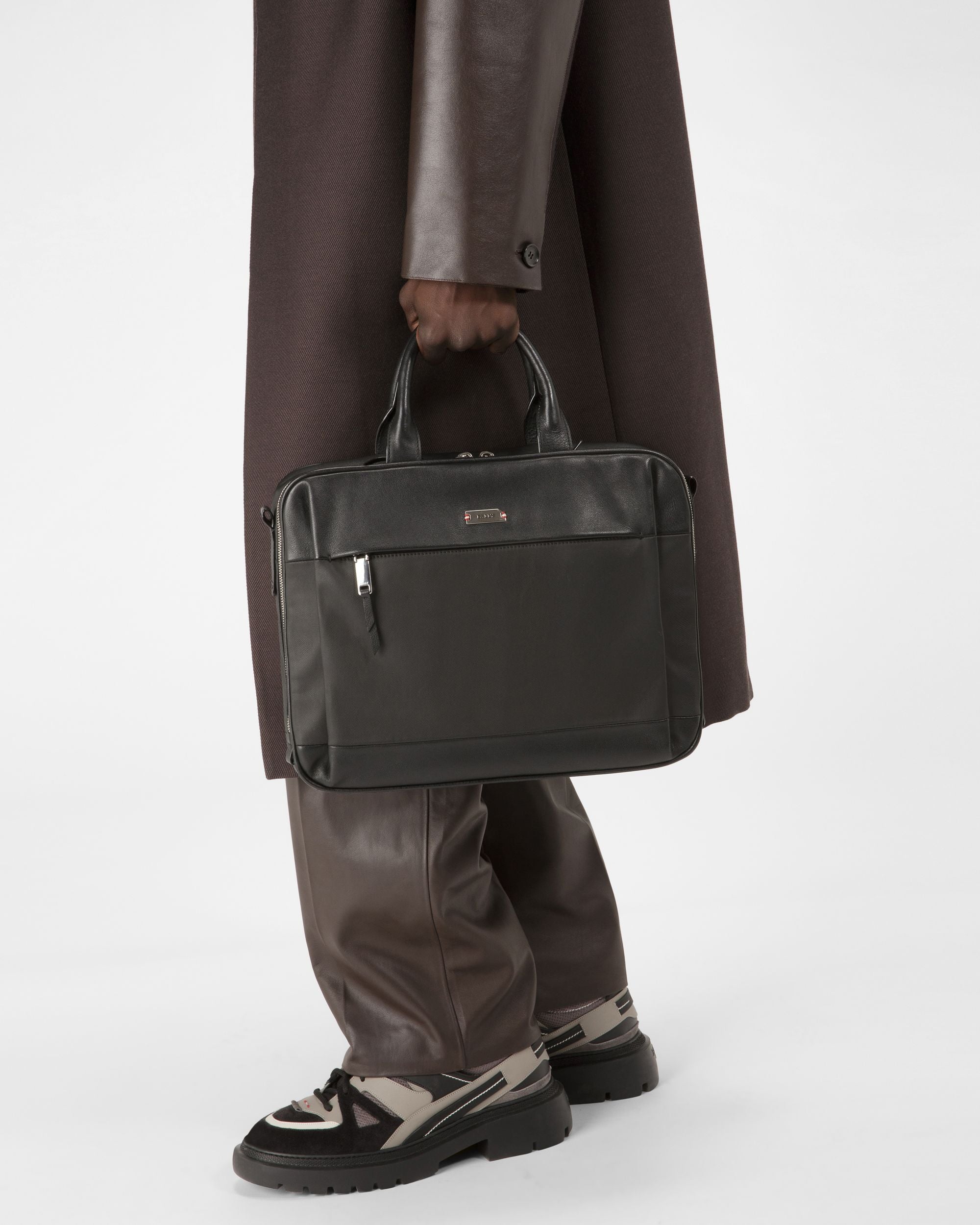 Vaud Business-Tasche Für Herren Aus Beschichtetem Canvas Und Leder In Schwarz - Herren - Bally - 04
