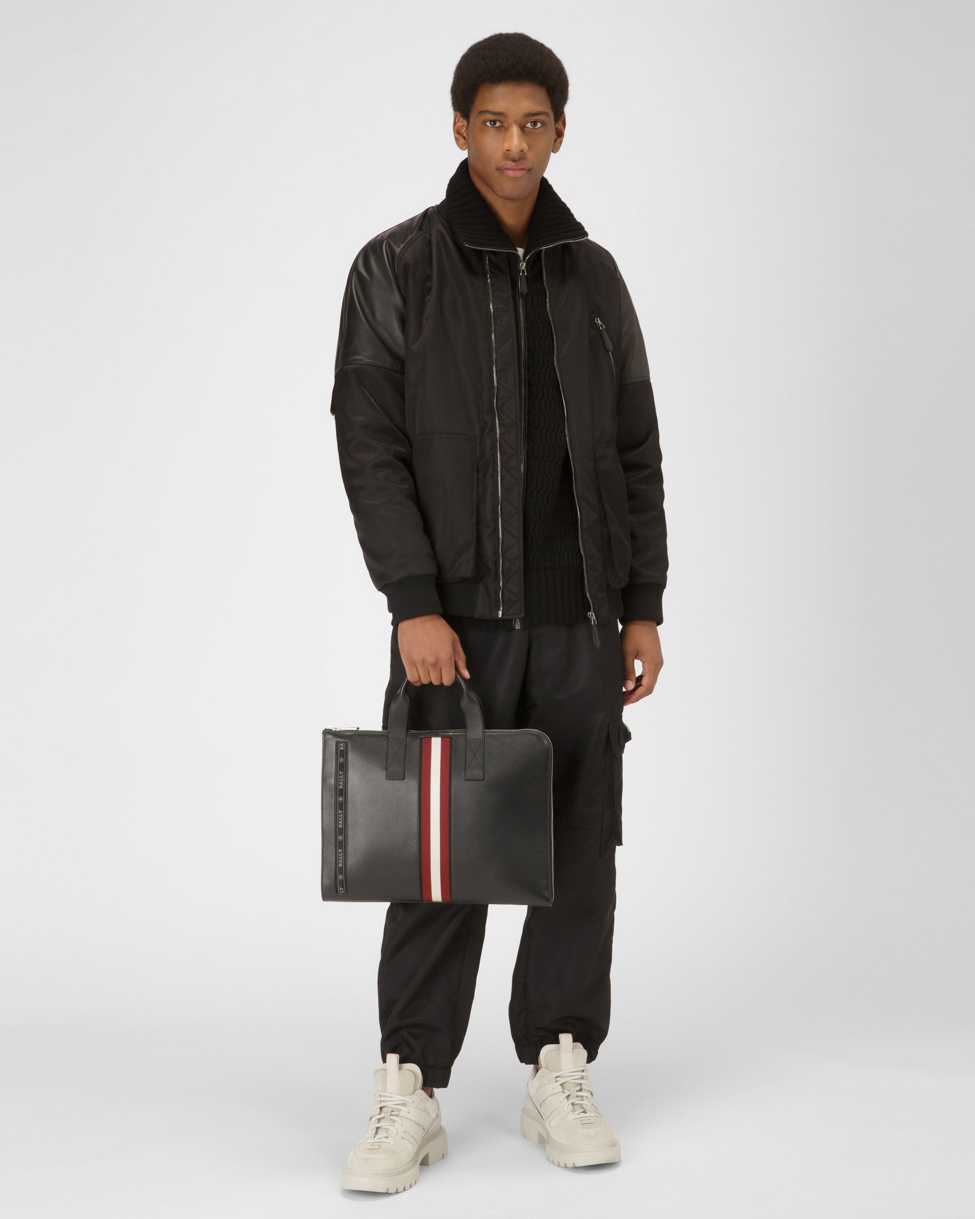 Henri Business-Tasche Aus Schwarzem Leder Für Herren - Herren - Bally - 02
