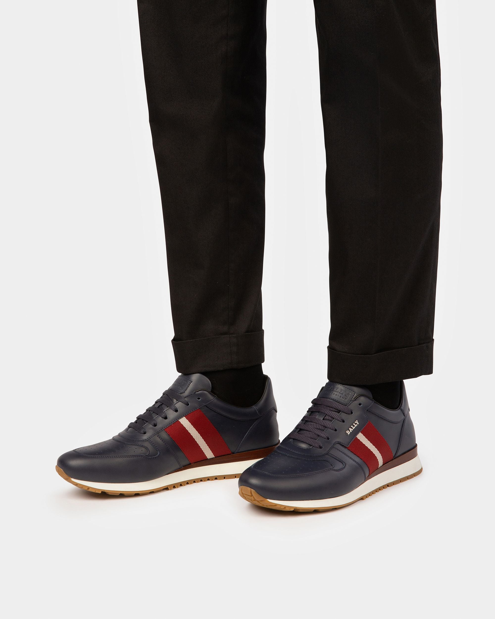 Astel Leder-Sneaker In Tinte - Herren - Bally - 02