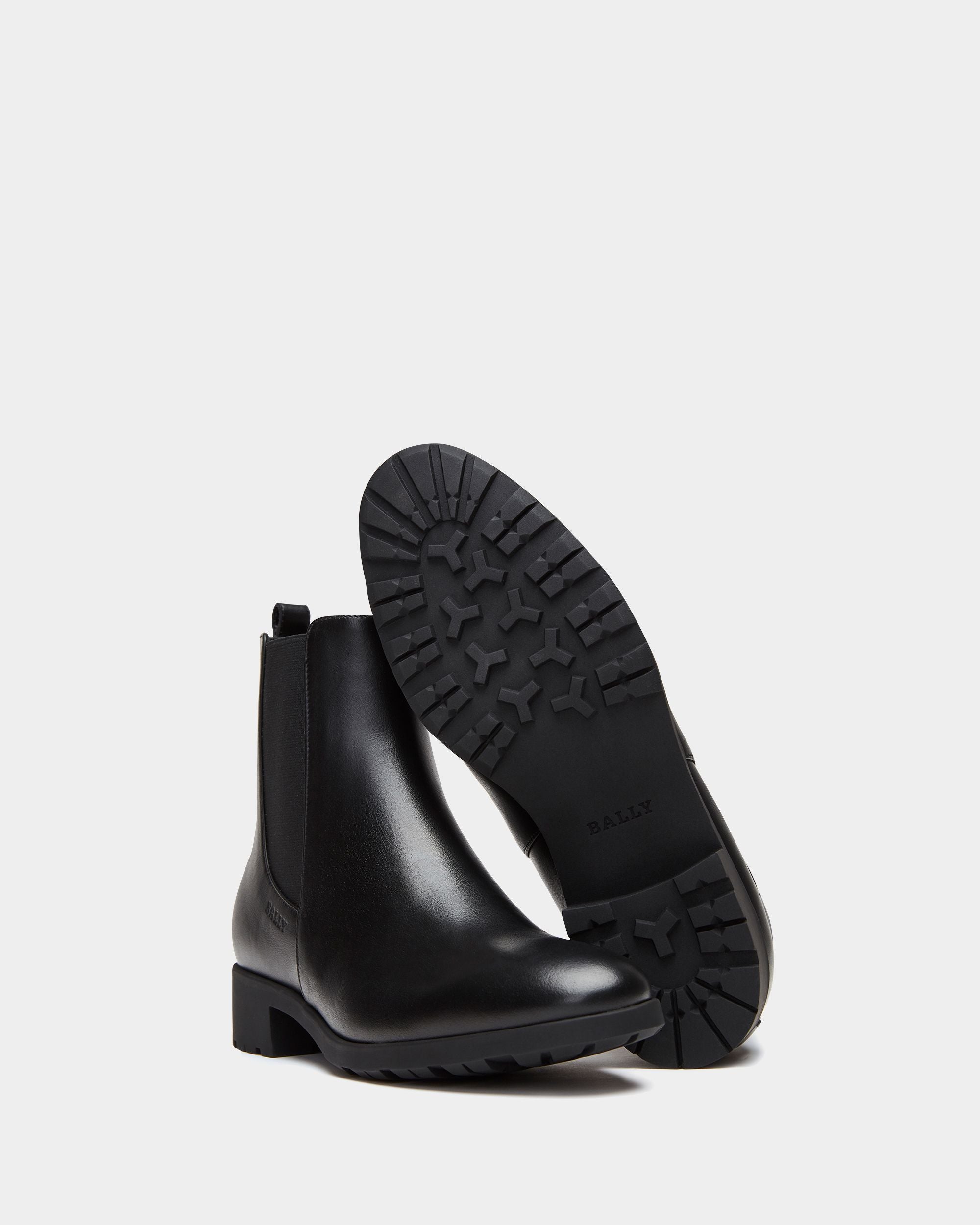 Women's Black Ankle Boots - Damen - Bally - 03