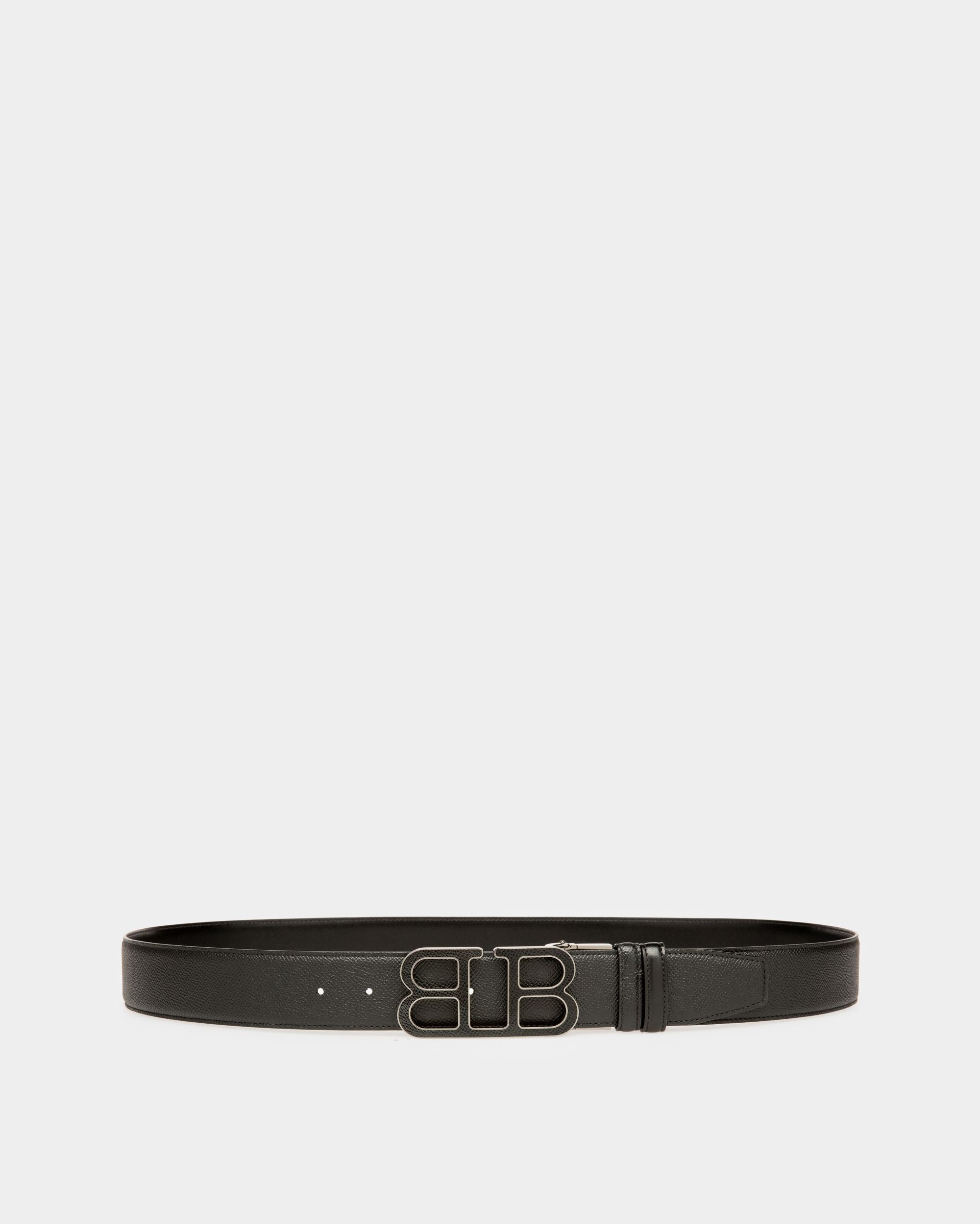 Britt 40 Mm Breiter Gürtel Aus Schwarzem Leder - Herren - Bally - 01