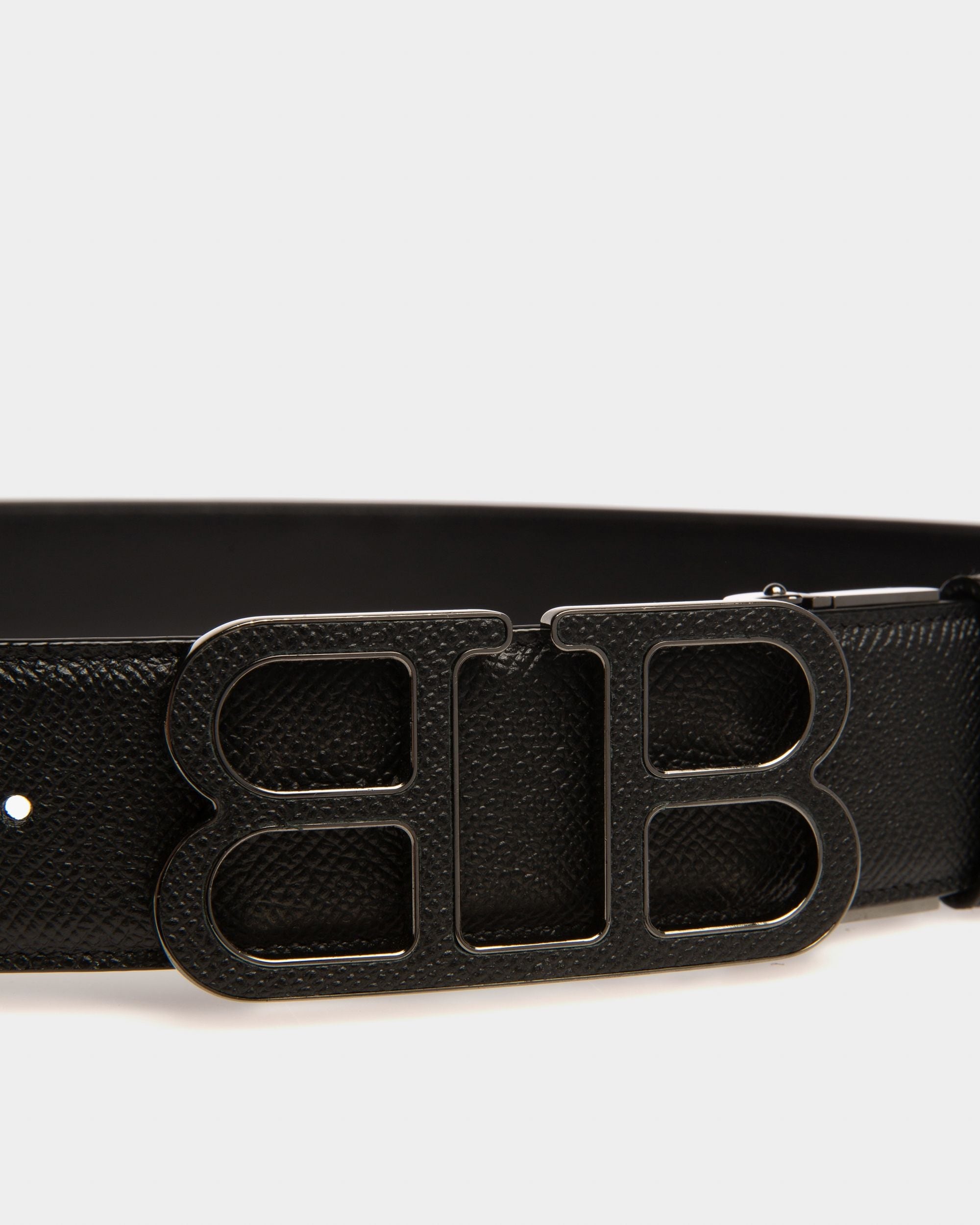 Britt 40 Mm Breiter Gürtel Aus Schwarzem Leder - Herren - Bally - 04