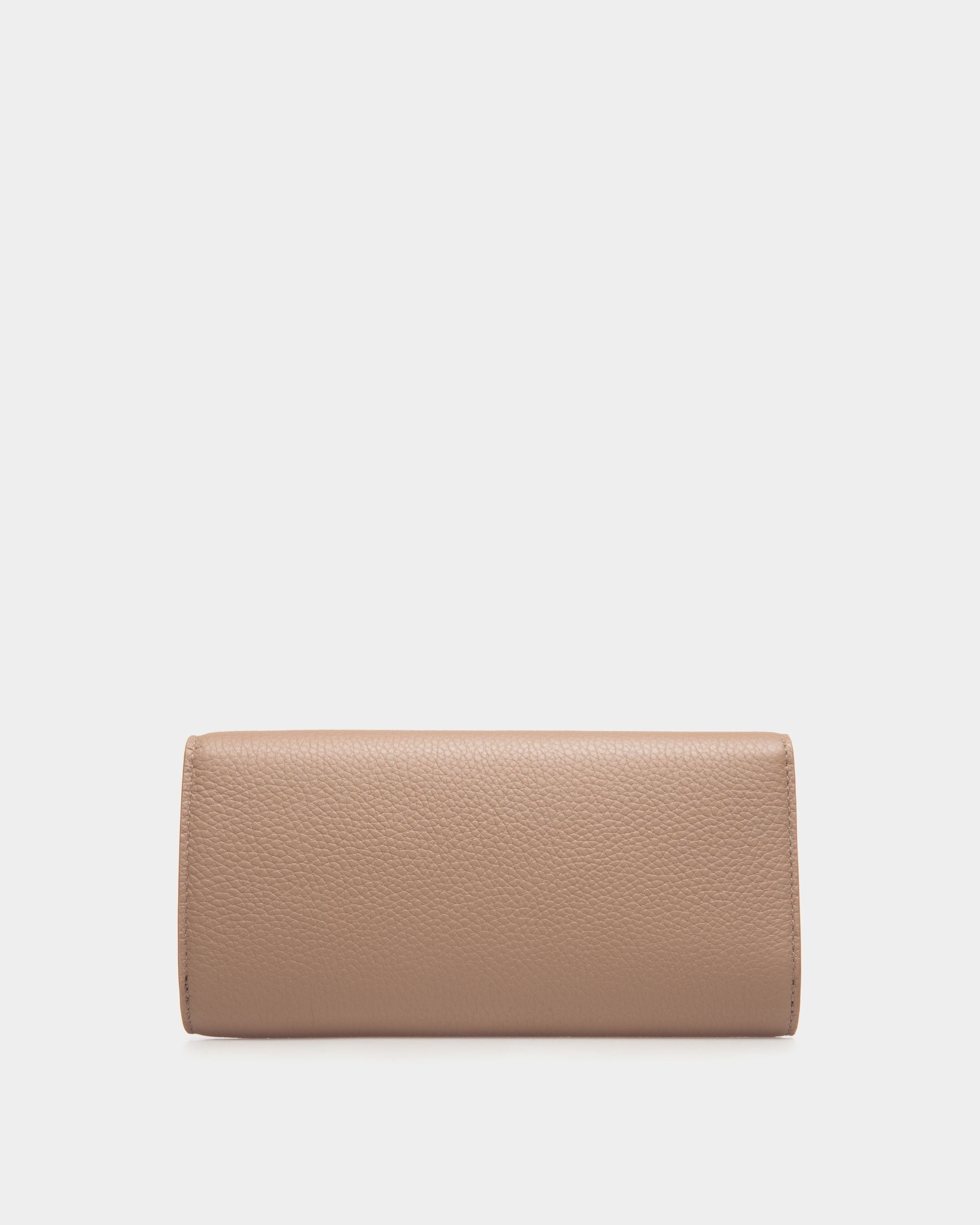 Geldbörse Continental Aus Beigem Genarbtem Leder - Damen - Bally - 02