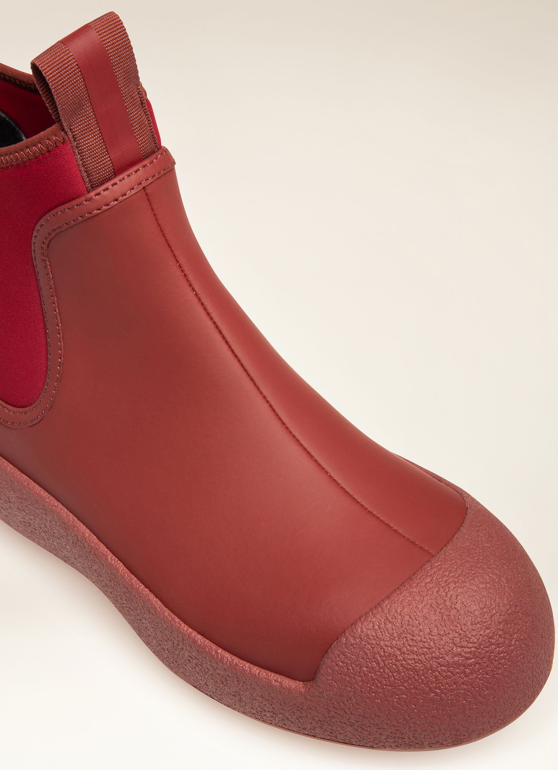 Bally Curling Stiefel Aus Rotem, Gummibeschichtetem Leder - Damen - Bally - 02