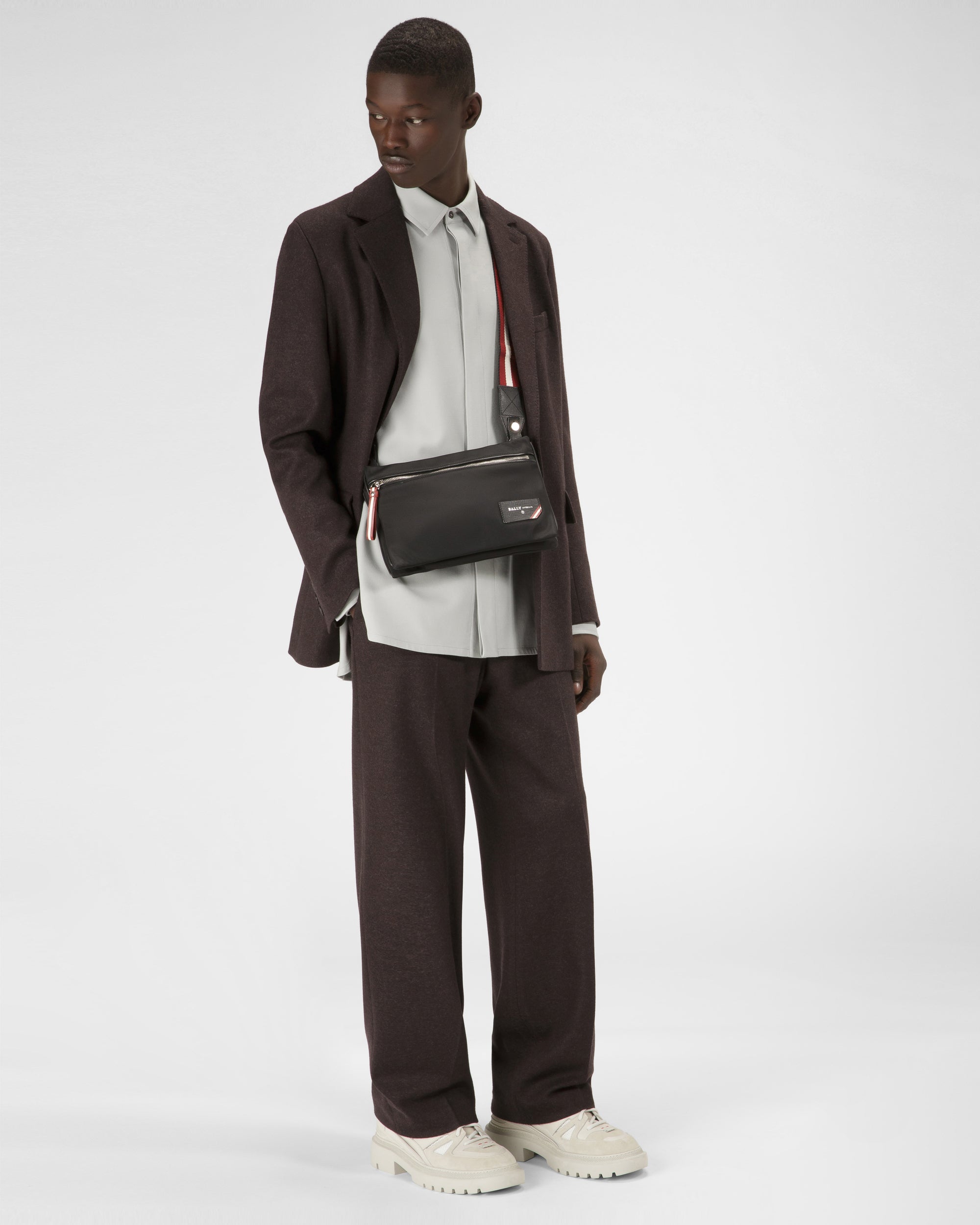 Fharvey Umhängetasche Aus Schwarzem Nylon - Herren - Bally - 02