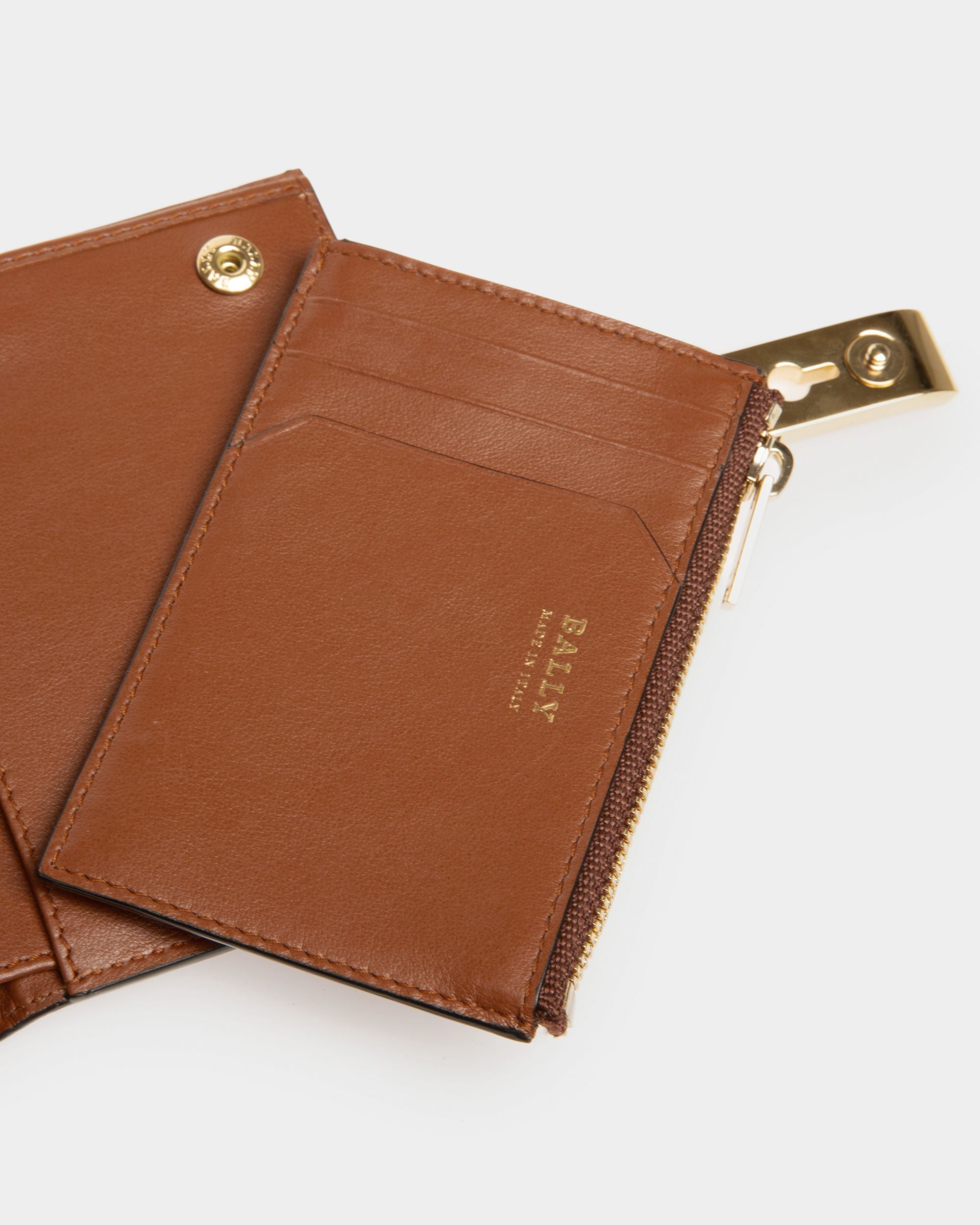 Assen Kartenetui Aus Braunem Leder - Damen - Bally - 04