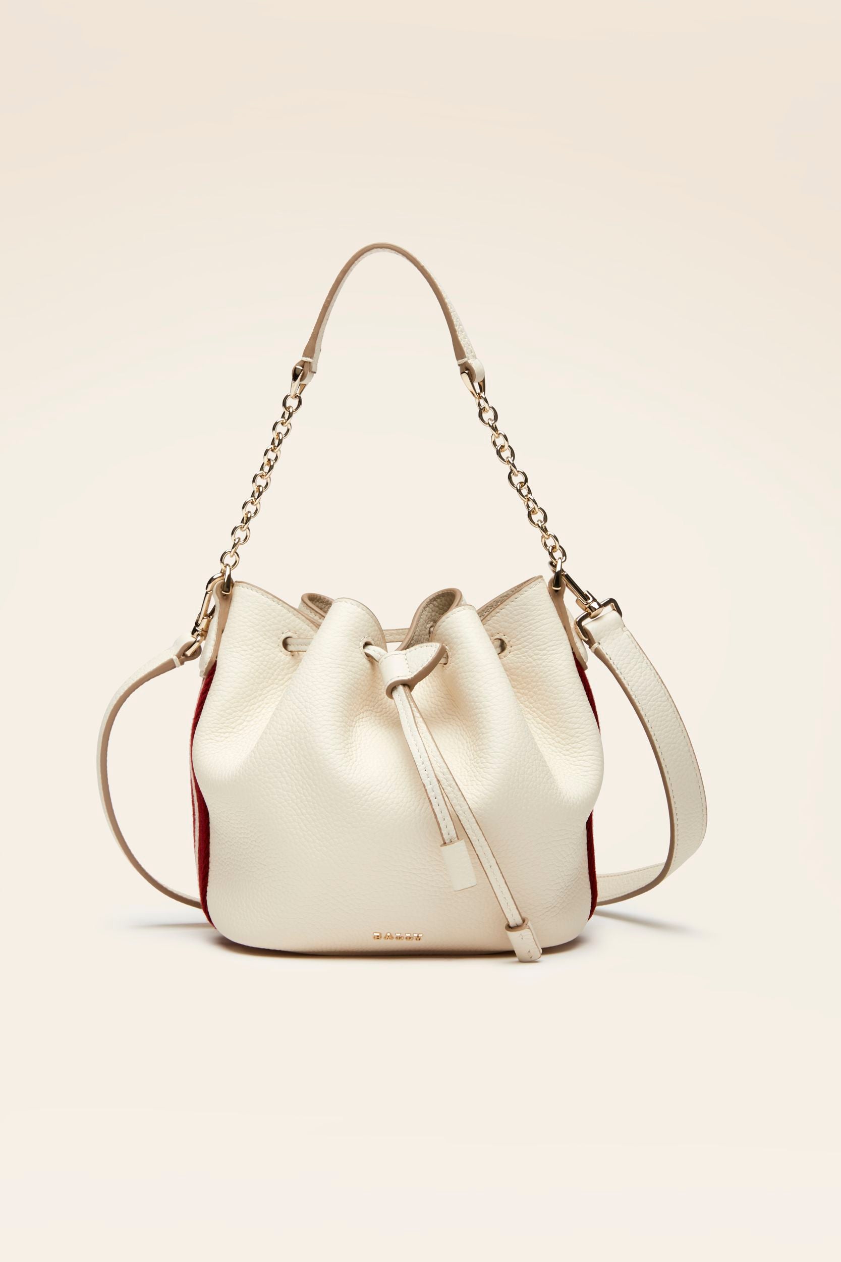 Women's White Chain Shoulder Bag - Damen - Bally - 01