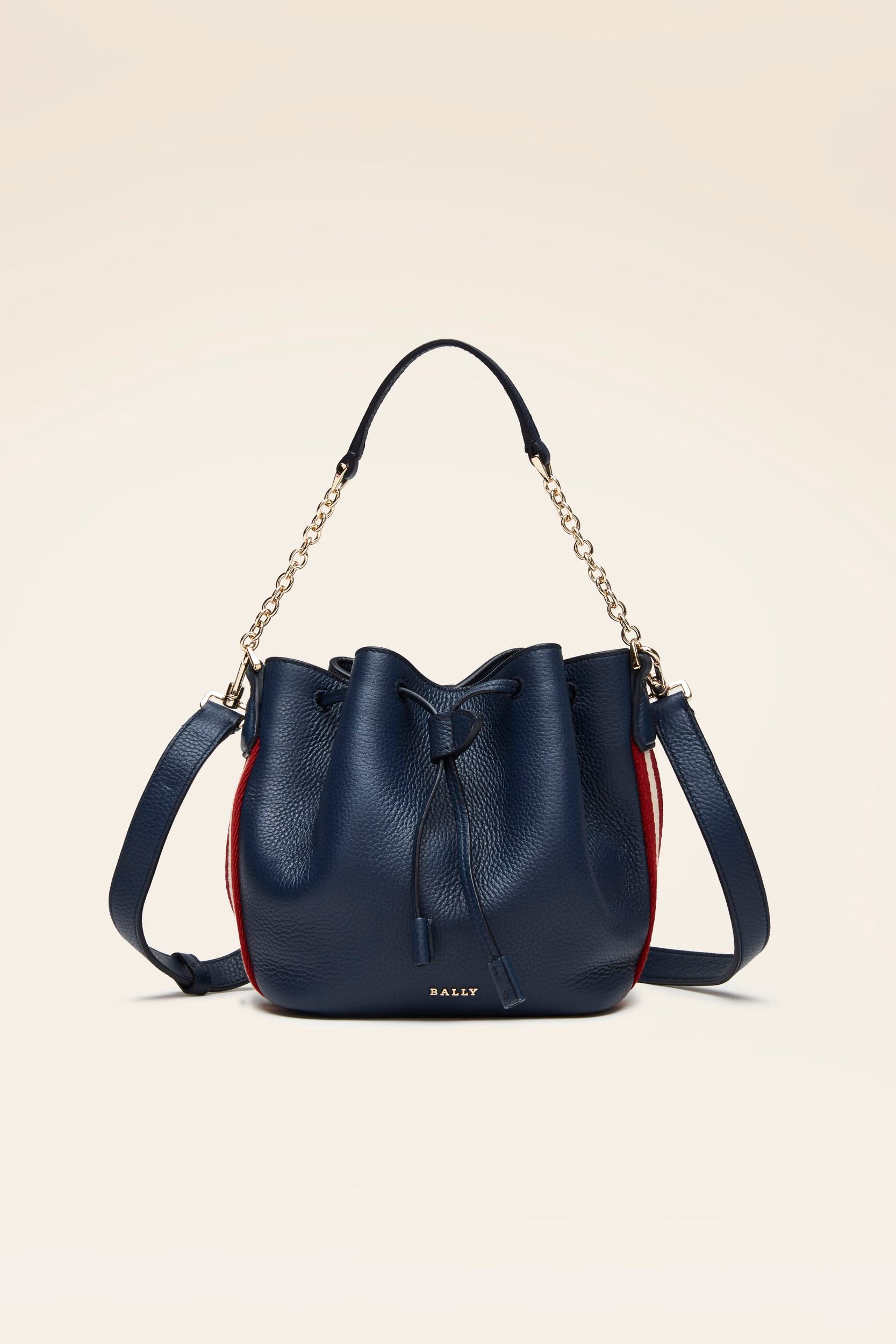 Women's Blue Bucket Bag - Damen - Bally - 01