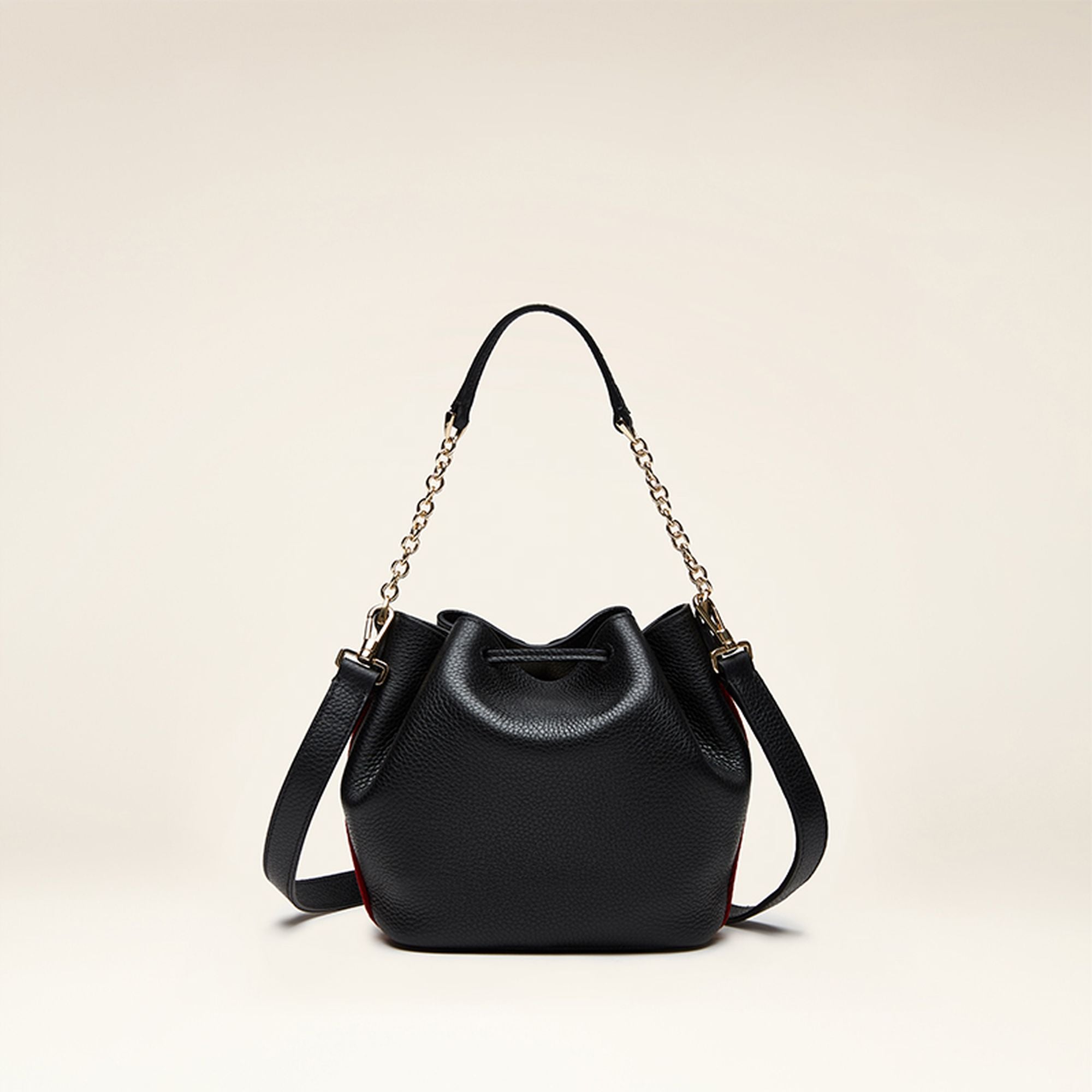 Women's Black Bucket Bag Shoulder Bag - Damen - Bally - 02