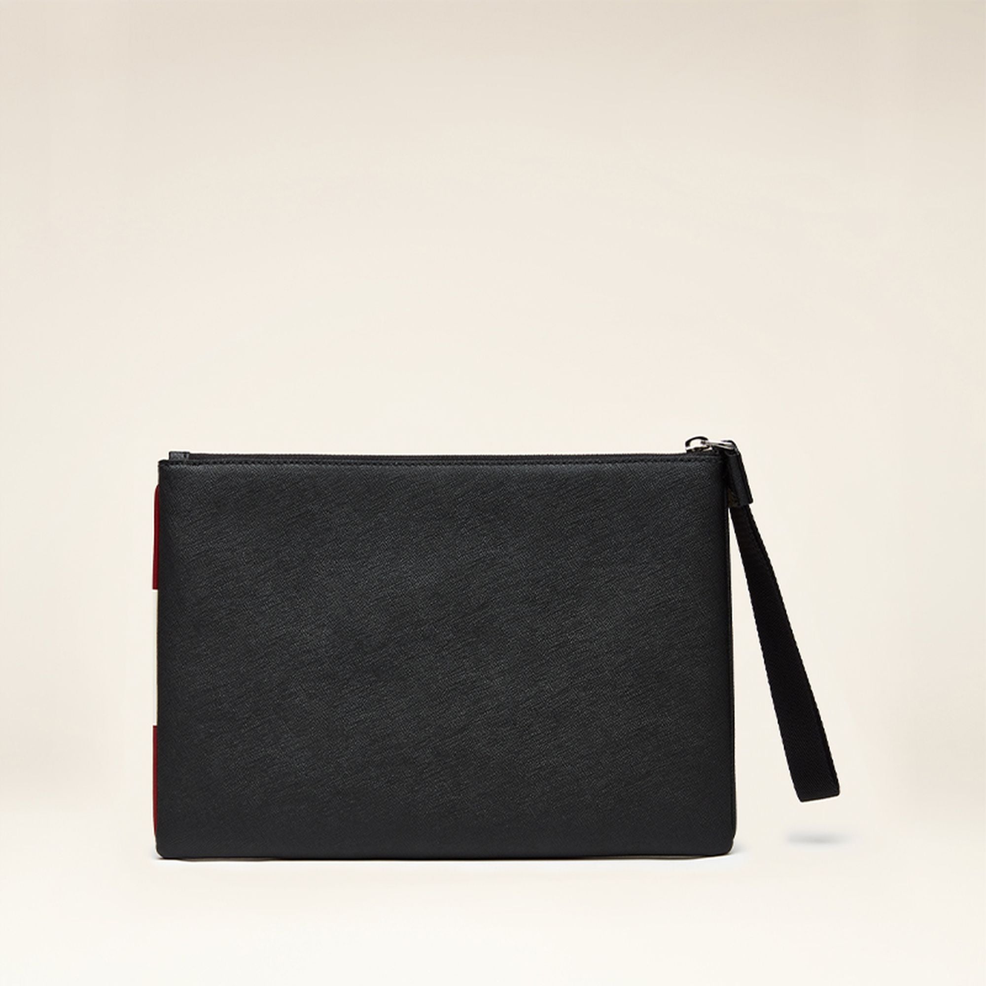 Men's Black Leather Casual Clutch - Herren - Bally - 02
