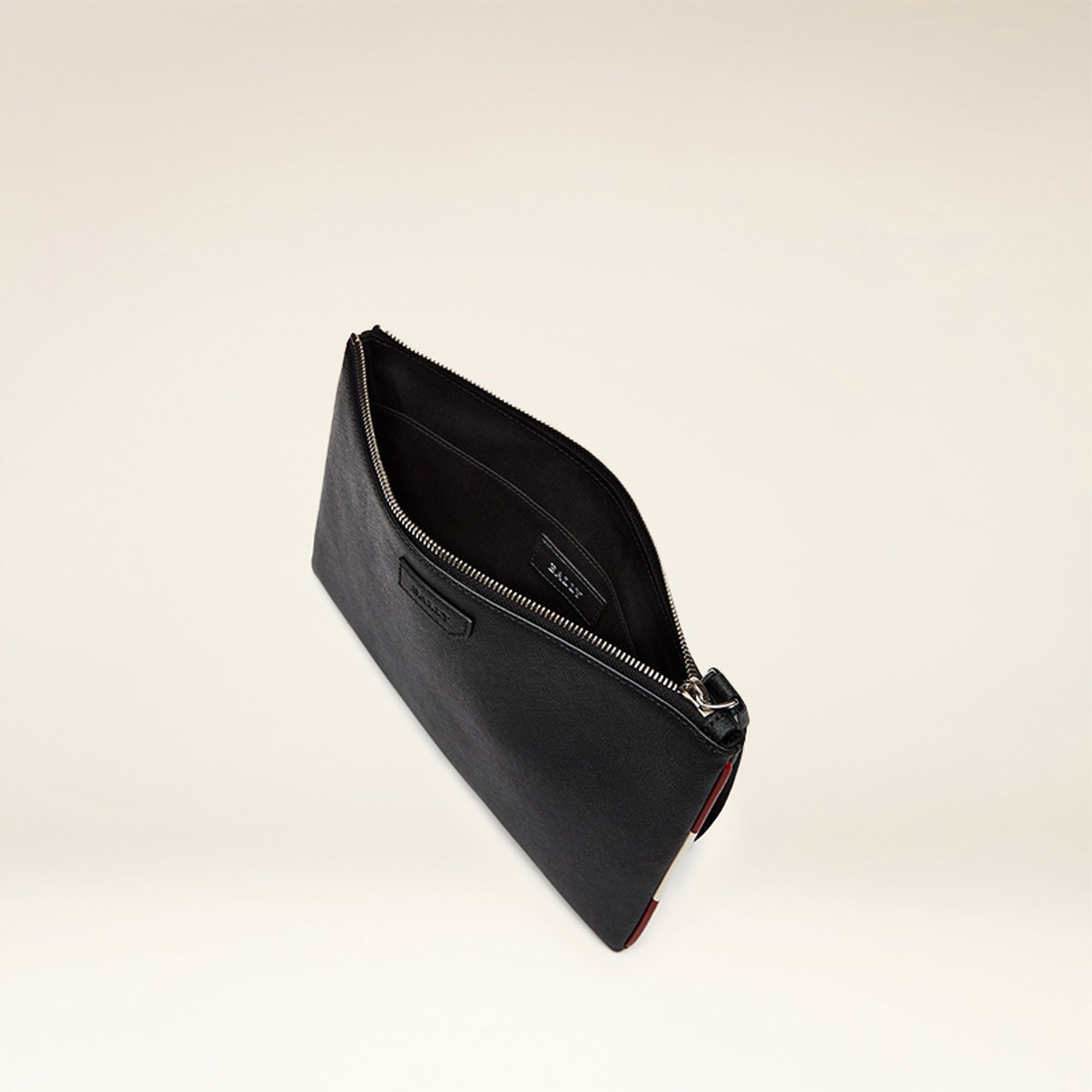 Men's Black Leather Casual Clutch - Herren - Bally - 03