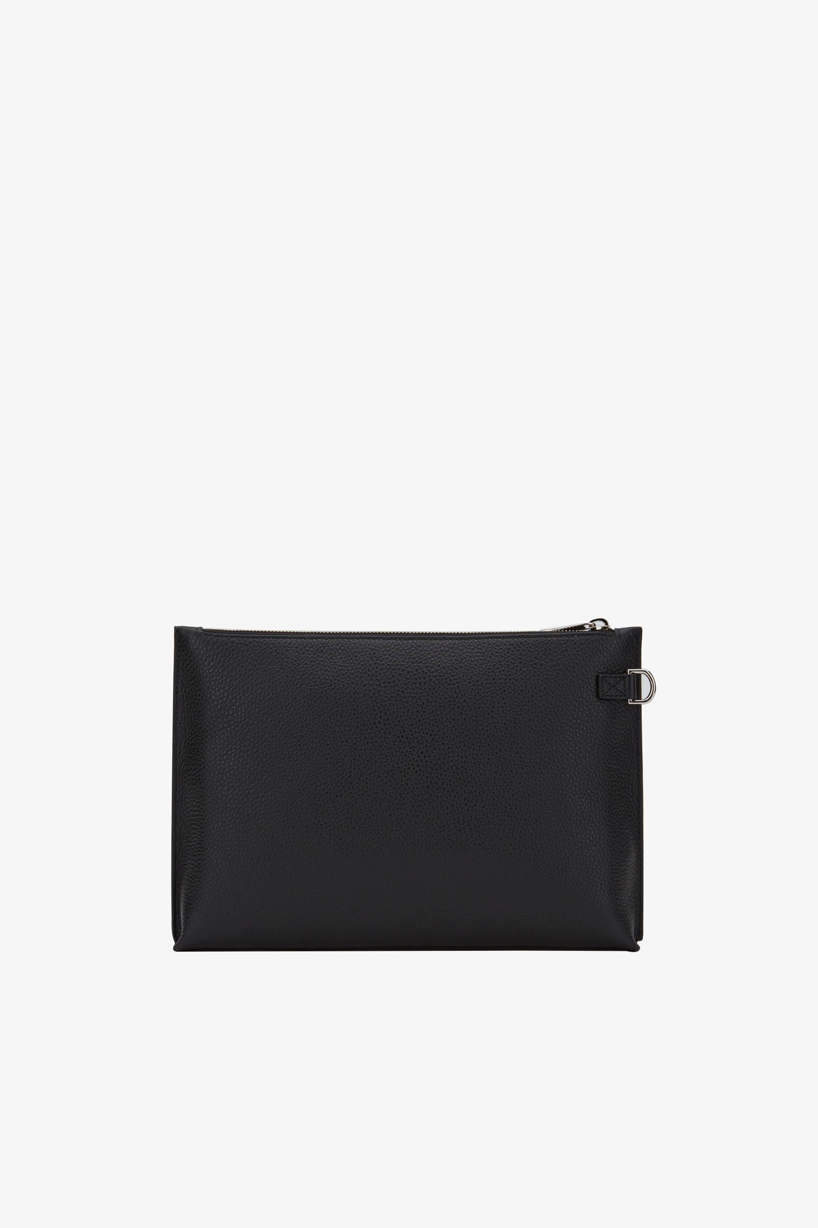 Men's Black Leather Clutch - Herren - Bally - 02