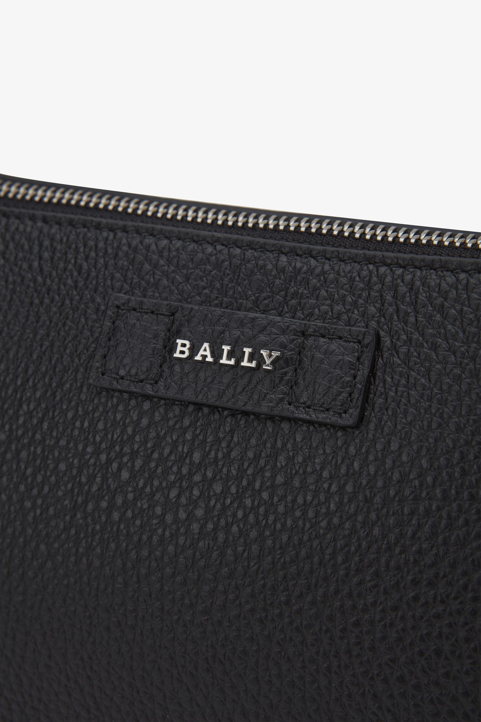 Men's Black Leather Clutch - Herren - Bally - 04