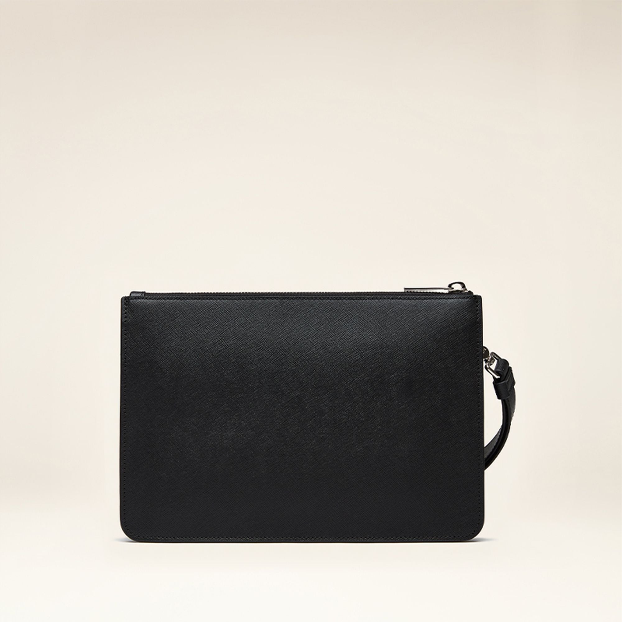 Men's Black Leather Casual Clutch - Herren - Bally - 02