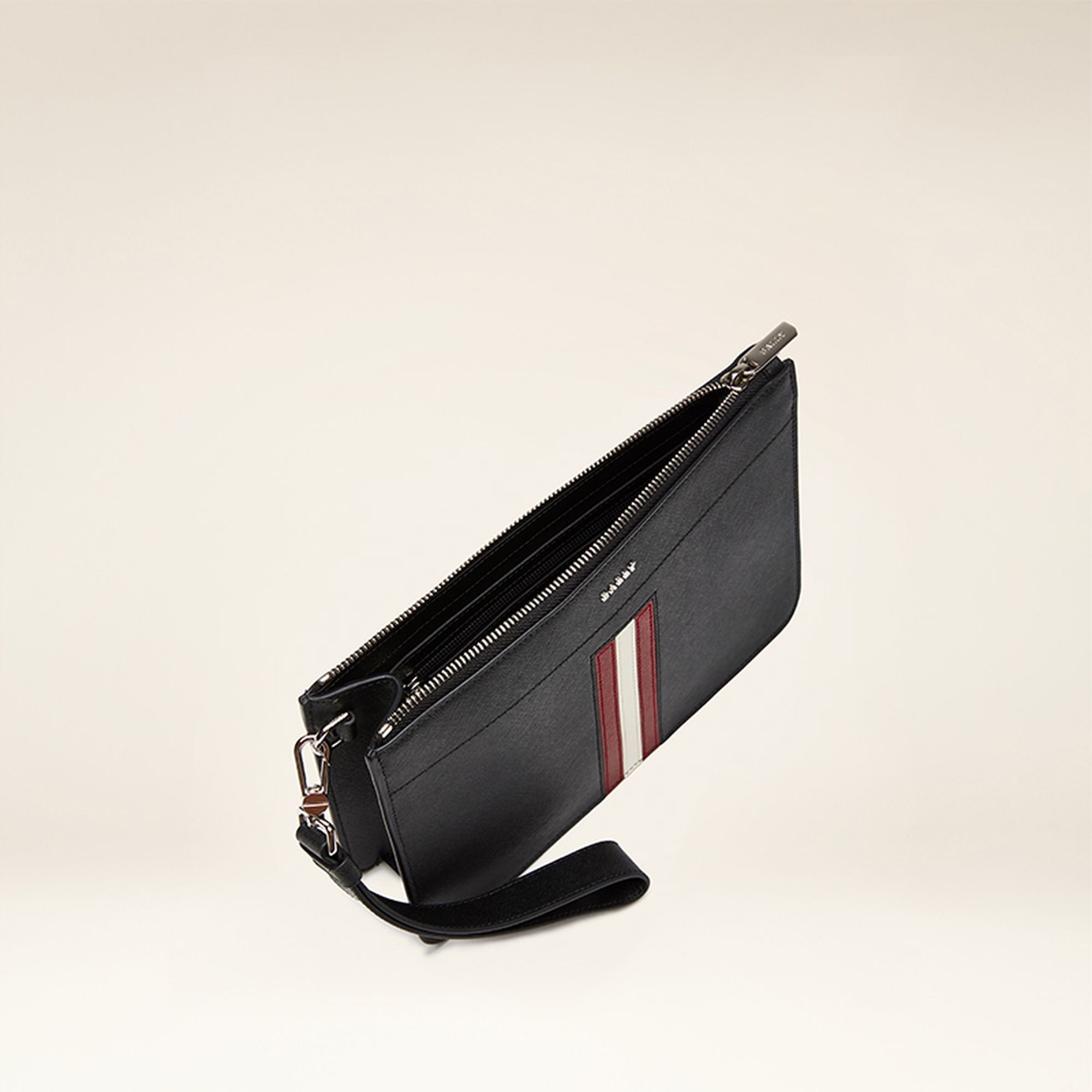 Men's Black Leather Casual Clutch - Herren - Bally - 03