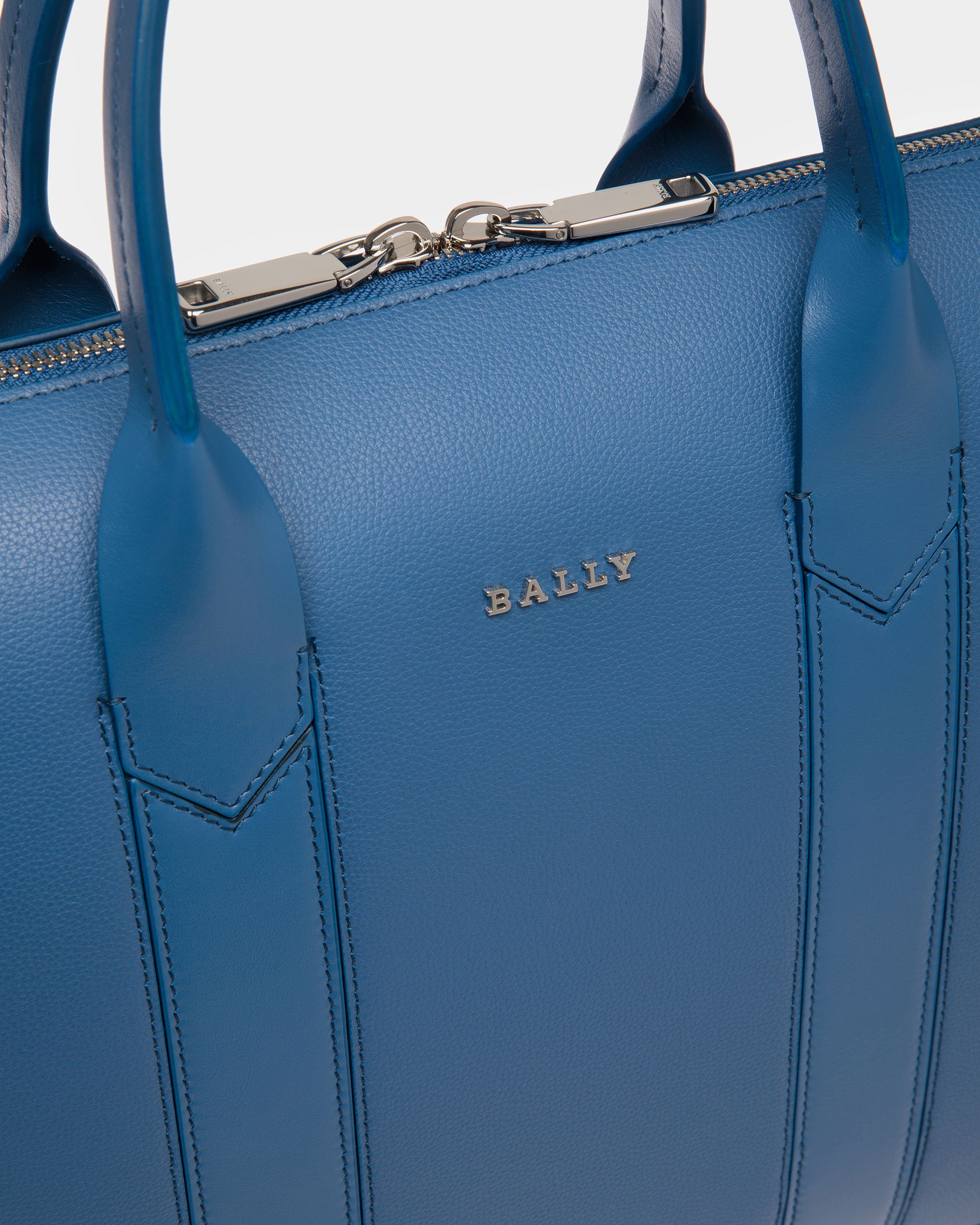 Elter Business Bag Aus Leder In Neonblau - Herren - Bally - 03
