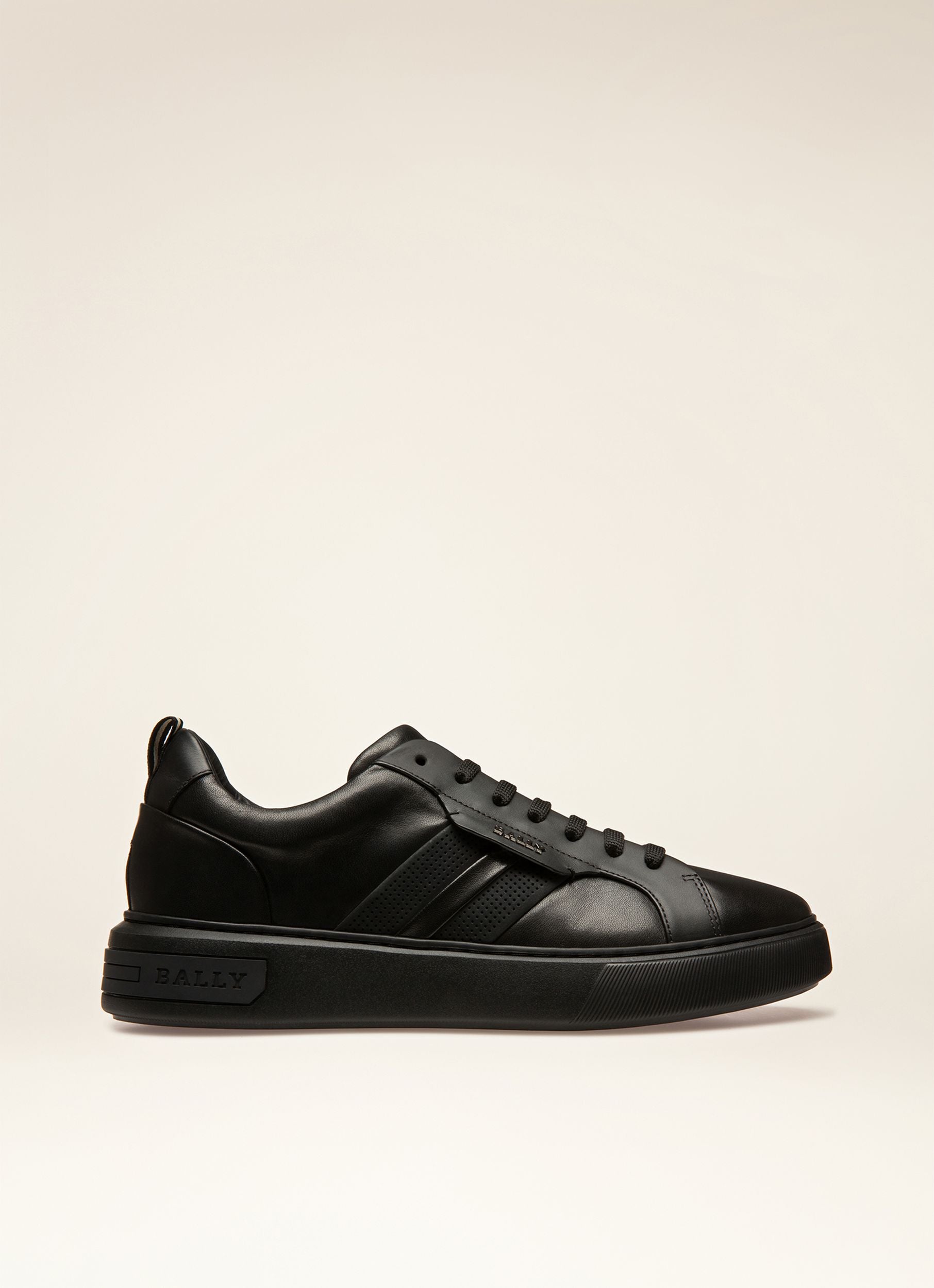 Maxim Sneaker Aus Schwarzem Leder - Herren - Bally - 01