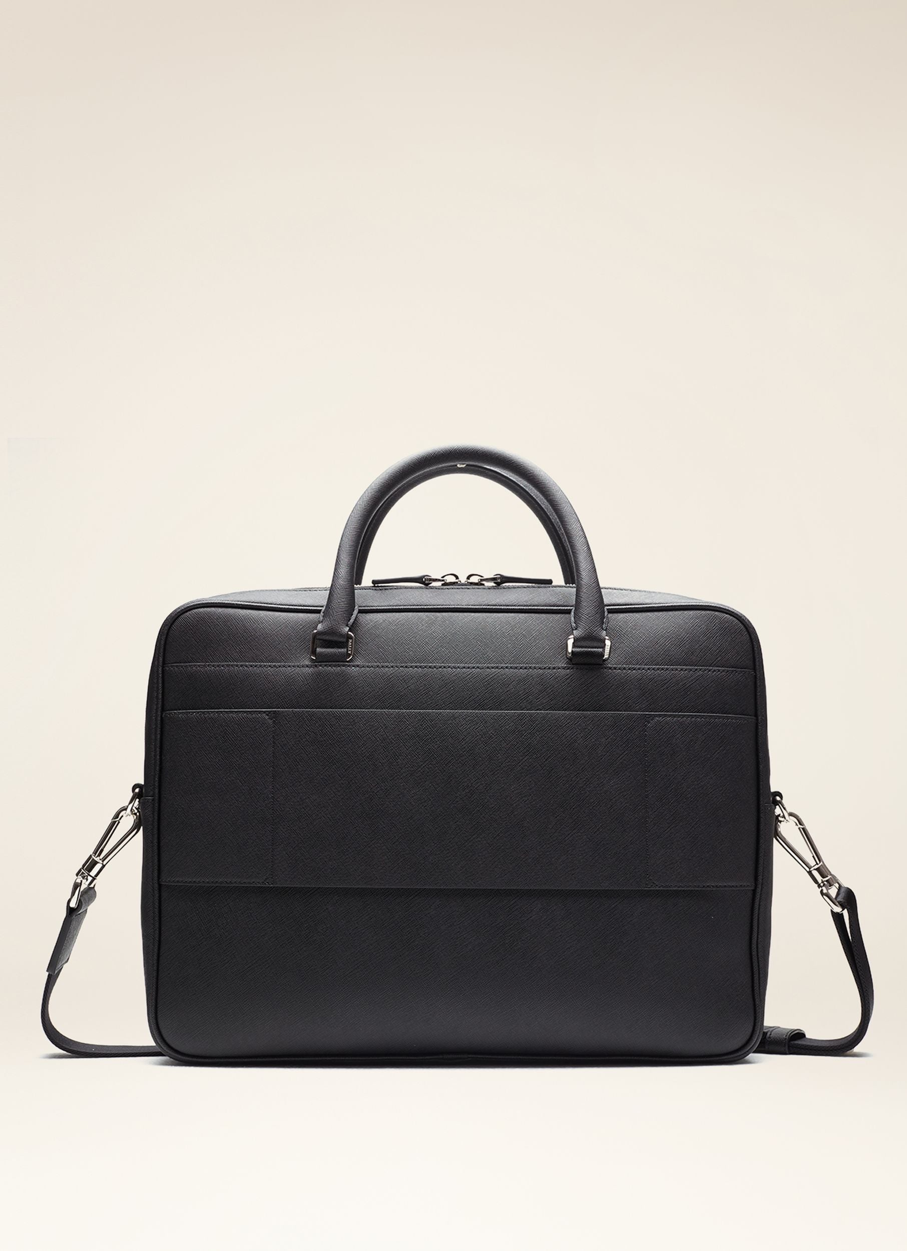 Men's Black Leather Business Bag - Herren - Bally - 02