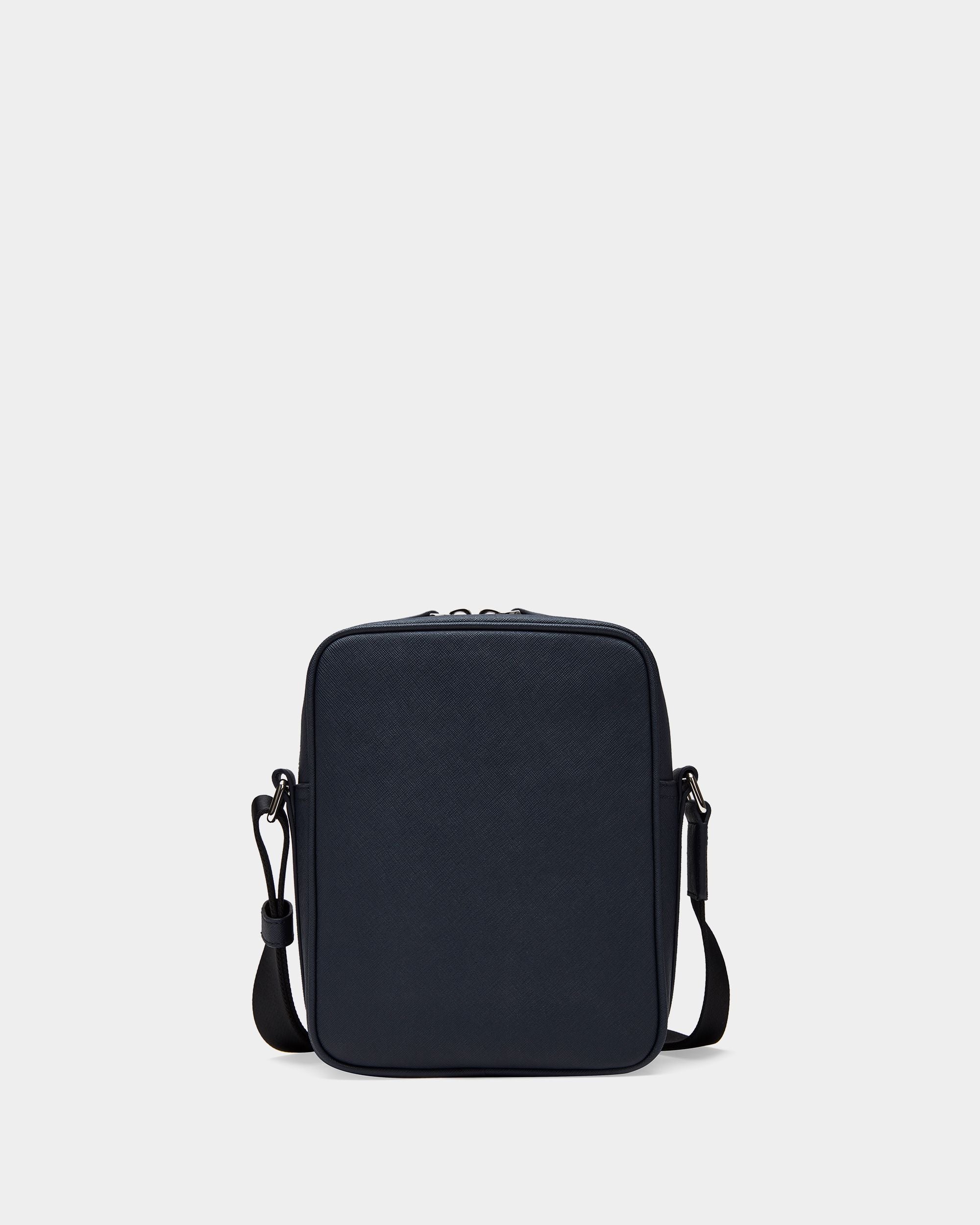 Men's Blue Leather Casual Crossbody Bag - Herren - Bally - 02