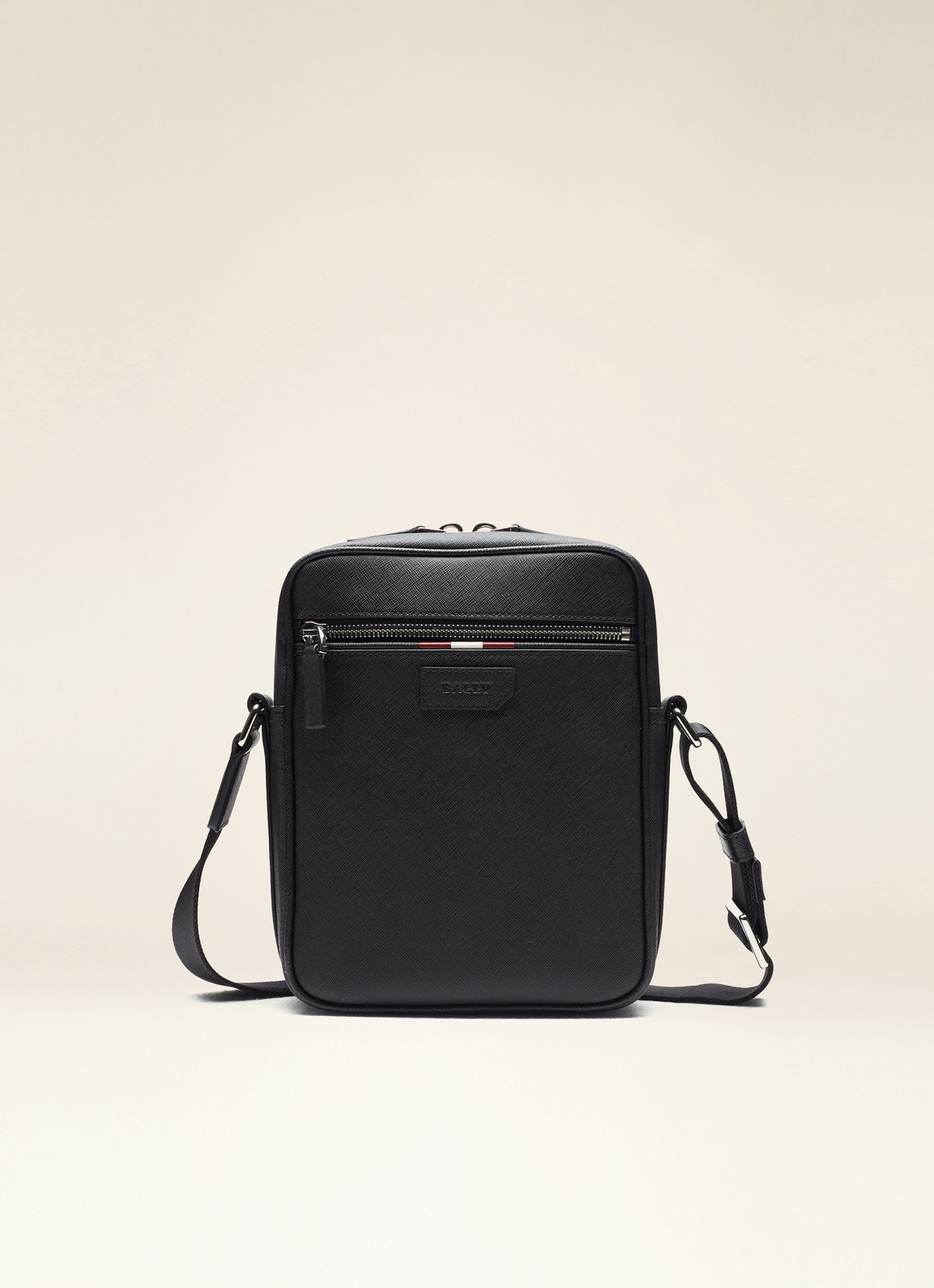 Men's Black Casual Crossbody Bag - Herren - Bally - 01