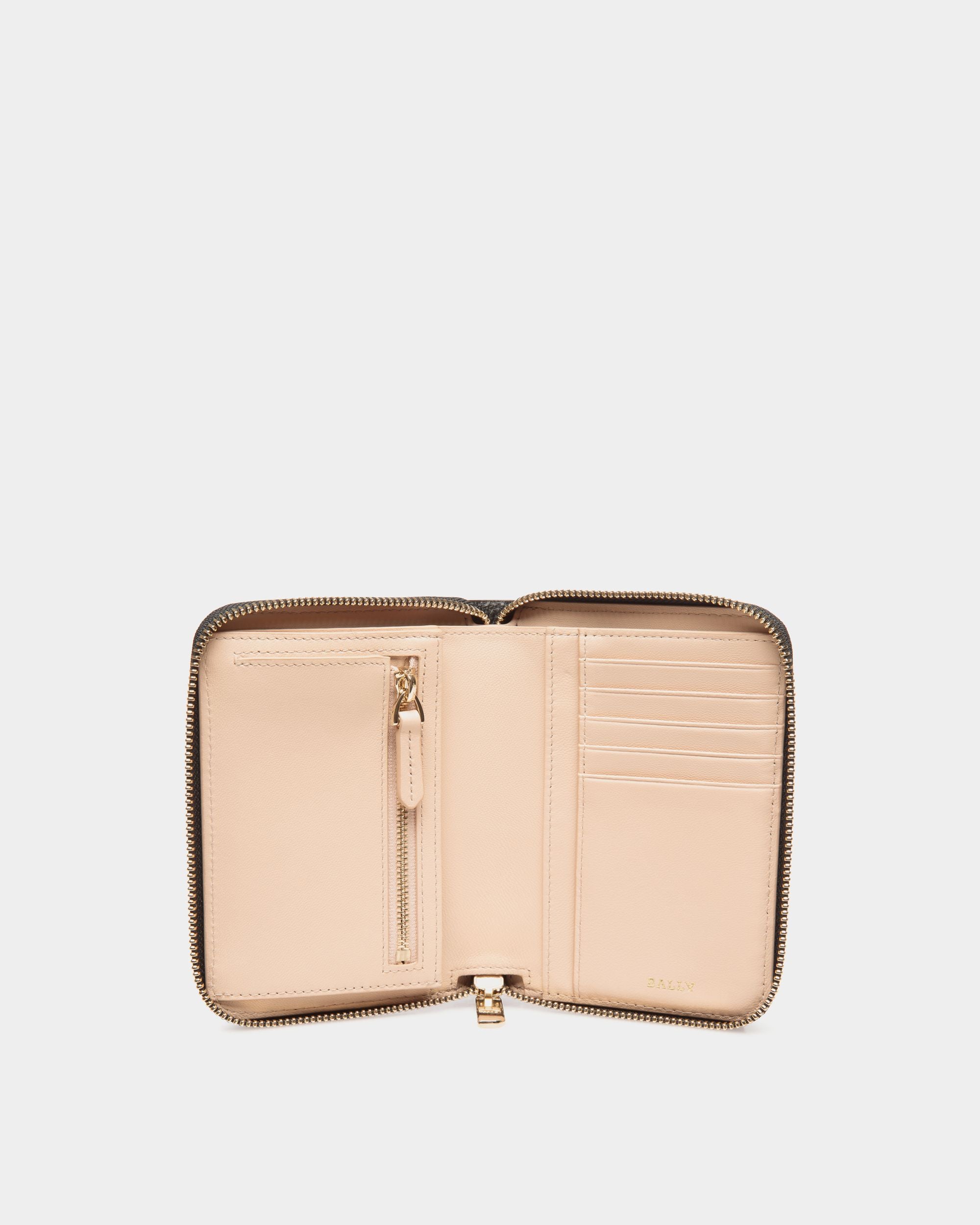Zip Around Wallet In Black Bovine - Damen - Bally - 03