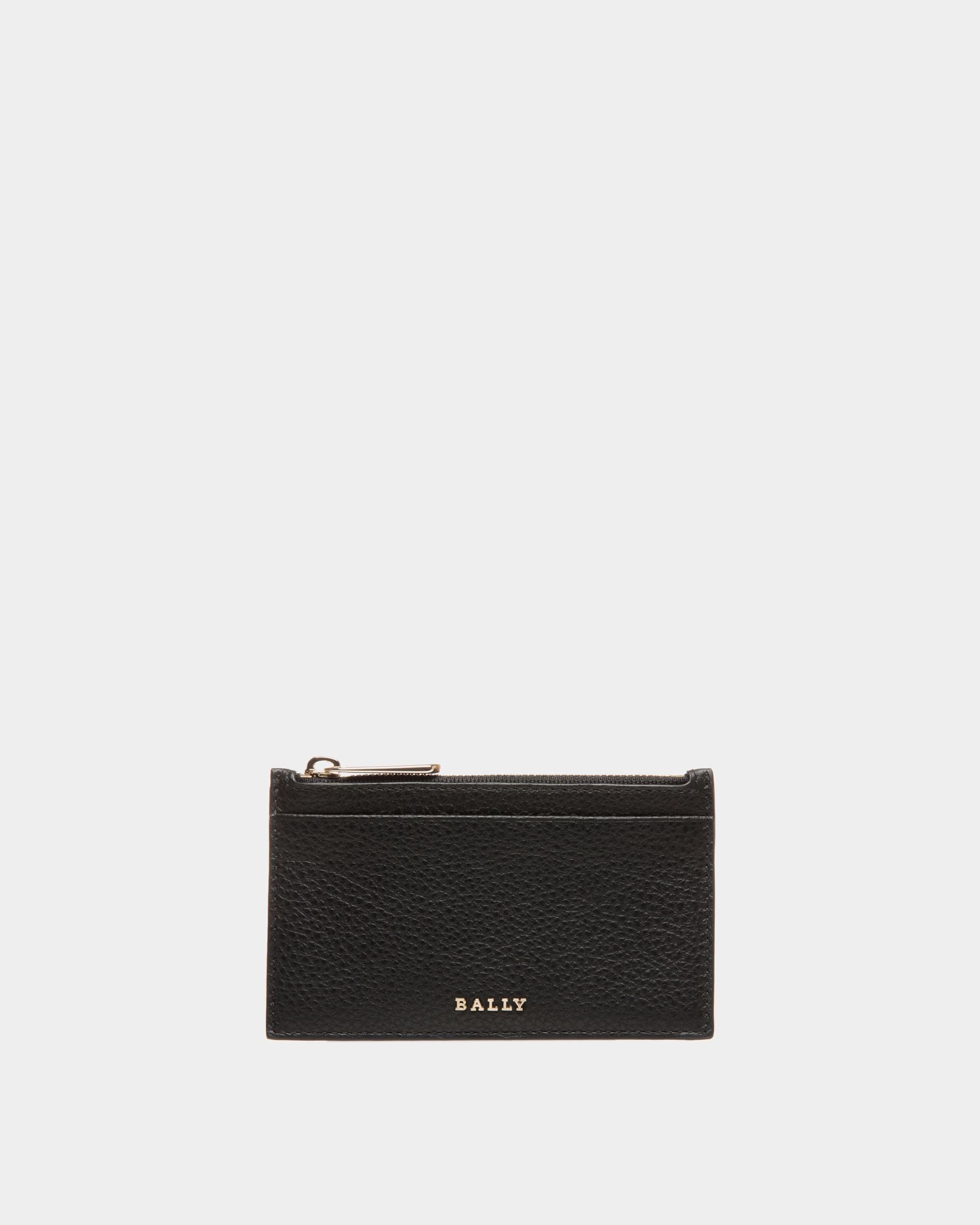 Business Card Holder In Black Bovine - Damen - Bally - 01