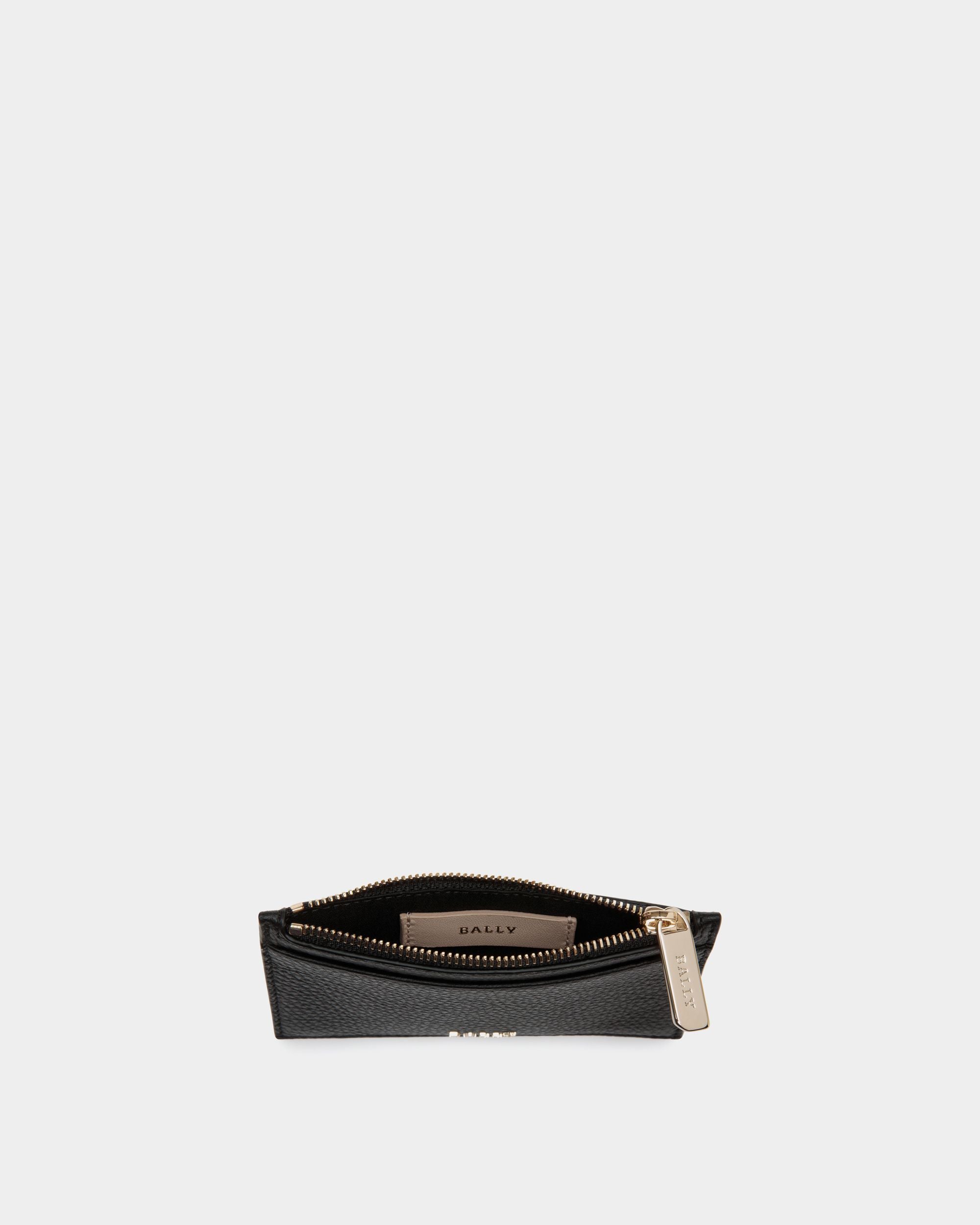 Business Card Holder In Black Bovine - Damen - Bally - 03