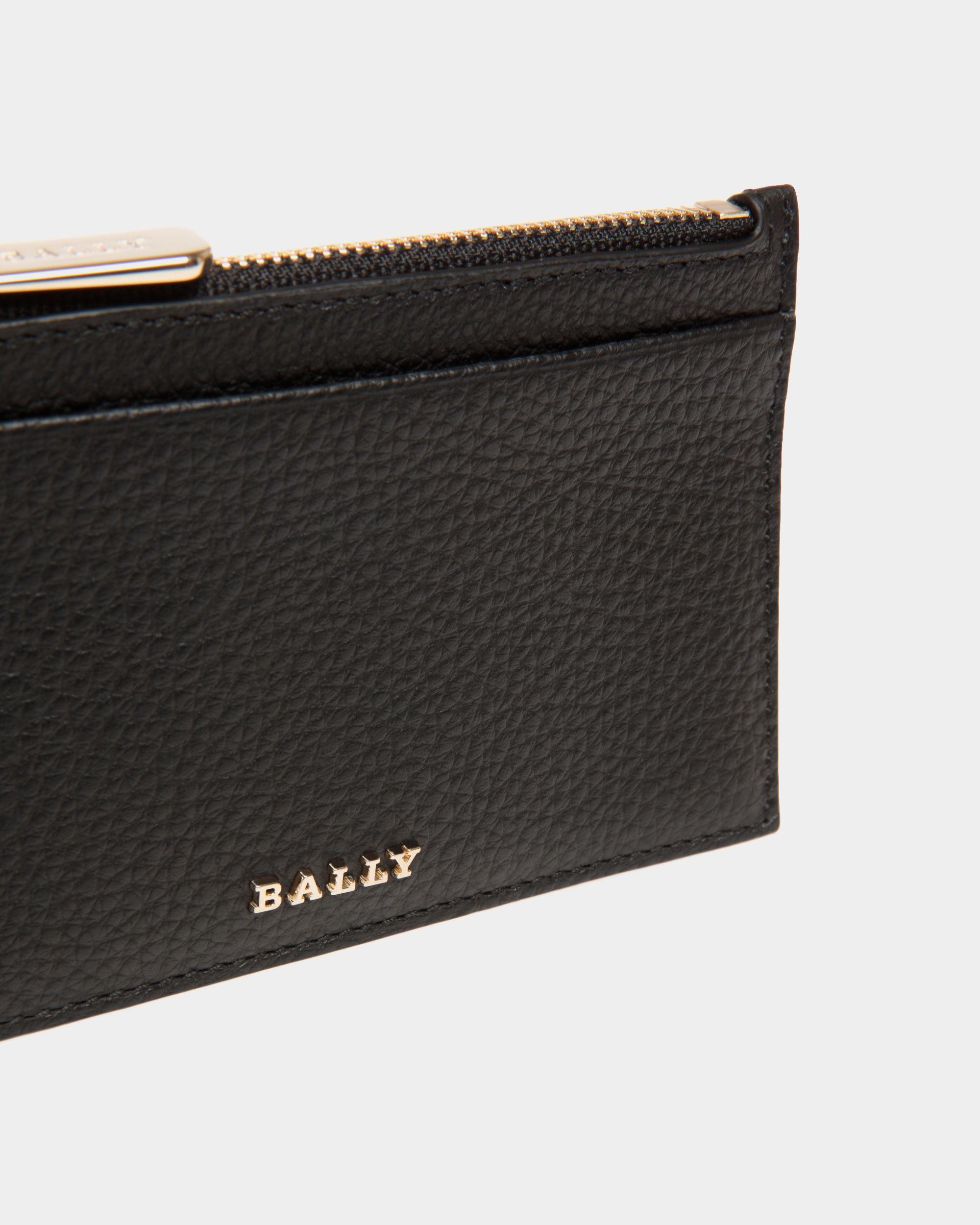 Business Card Holder In Black Bovine - Damen - Bally - 04