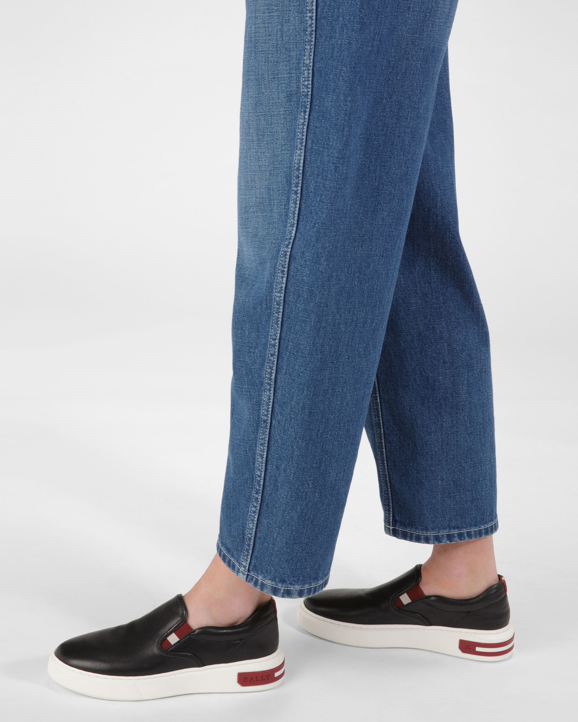 Mya Sneaker Aus Schwarzem Leder - Damen - Bally - 02