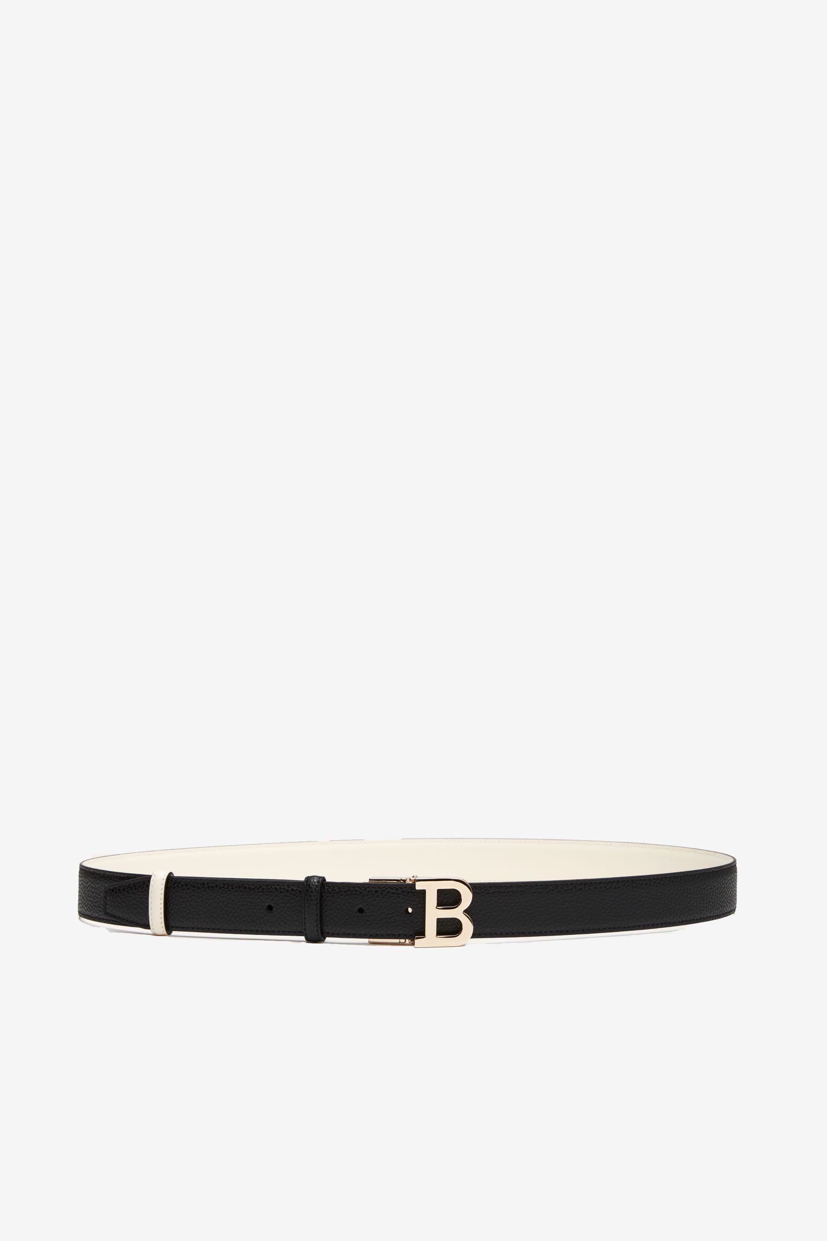 Women's Black Leather Belt - Damen - Bally - 01