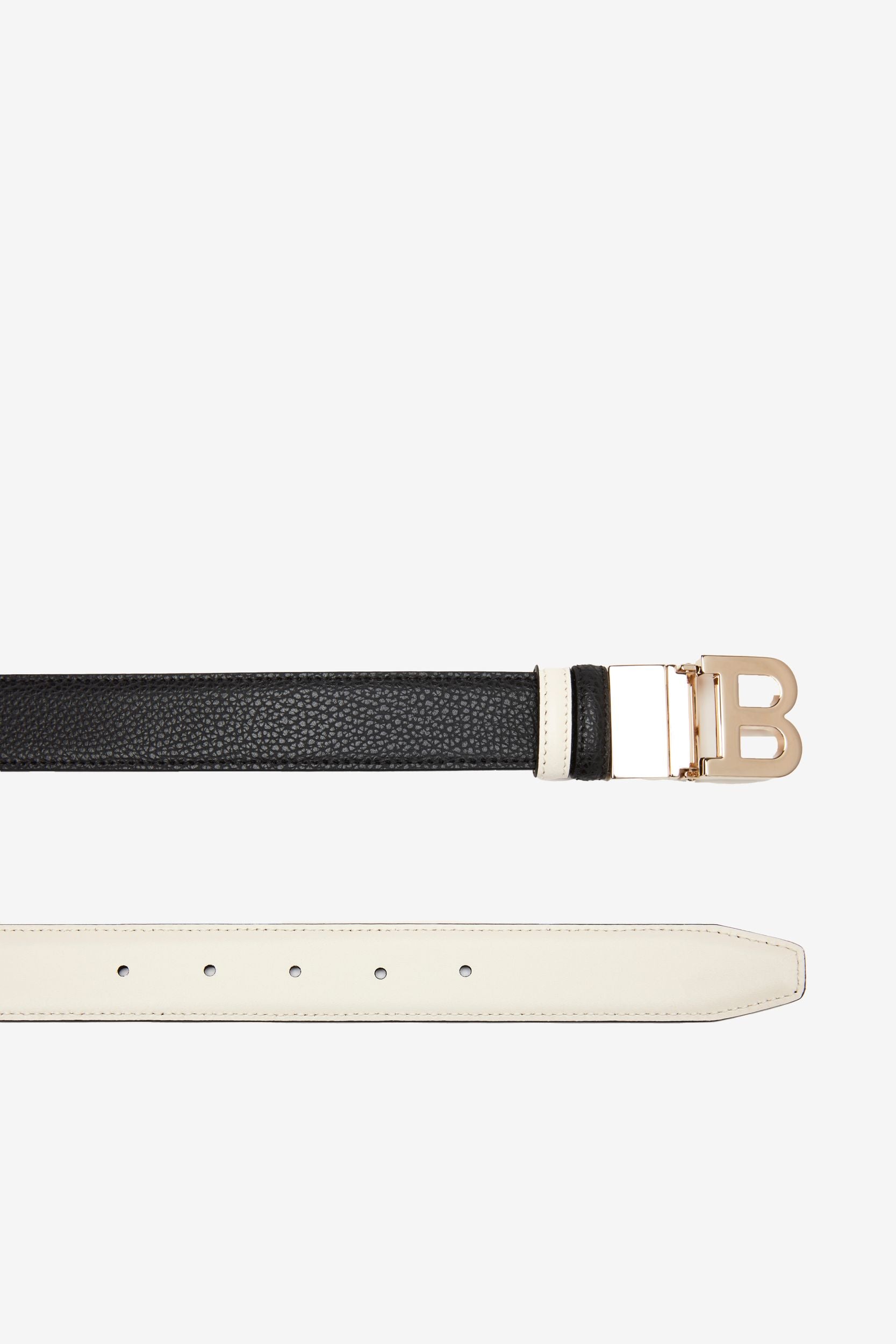 Women's Black Leather Belt - Damen - Bally - 02
